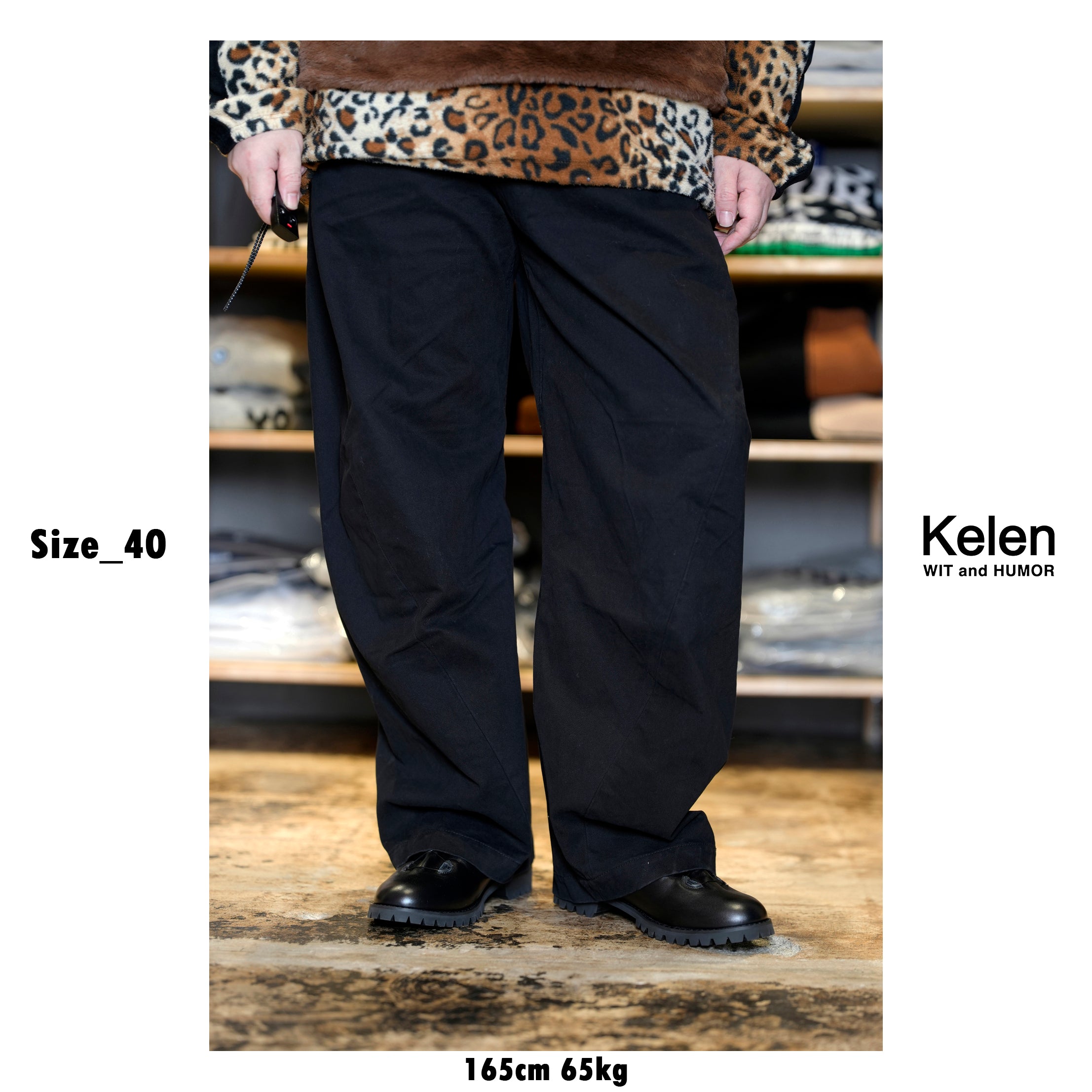 KLM25HPT1132_Black | MONSTRO | Color:Black【KELEN MEN_ケレン】
