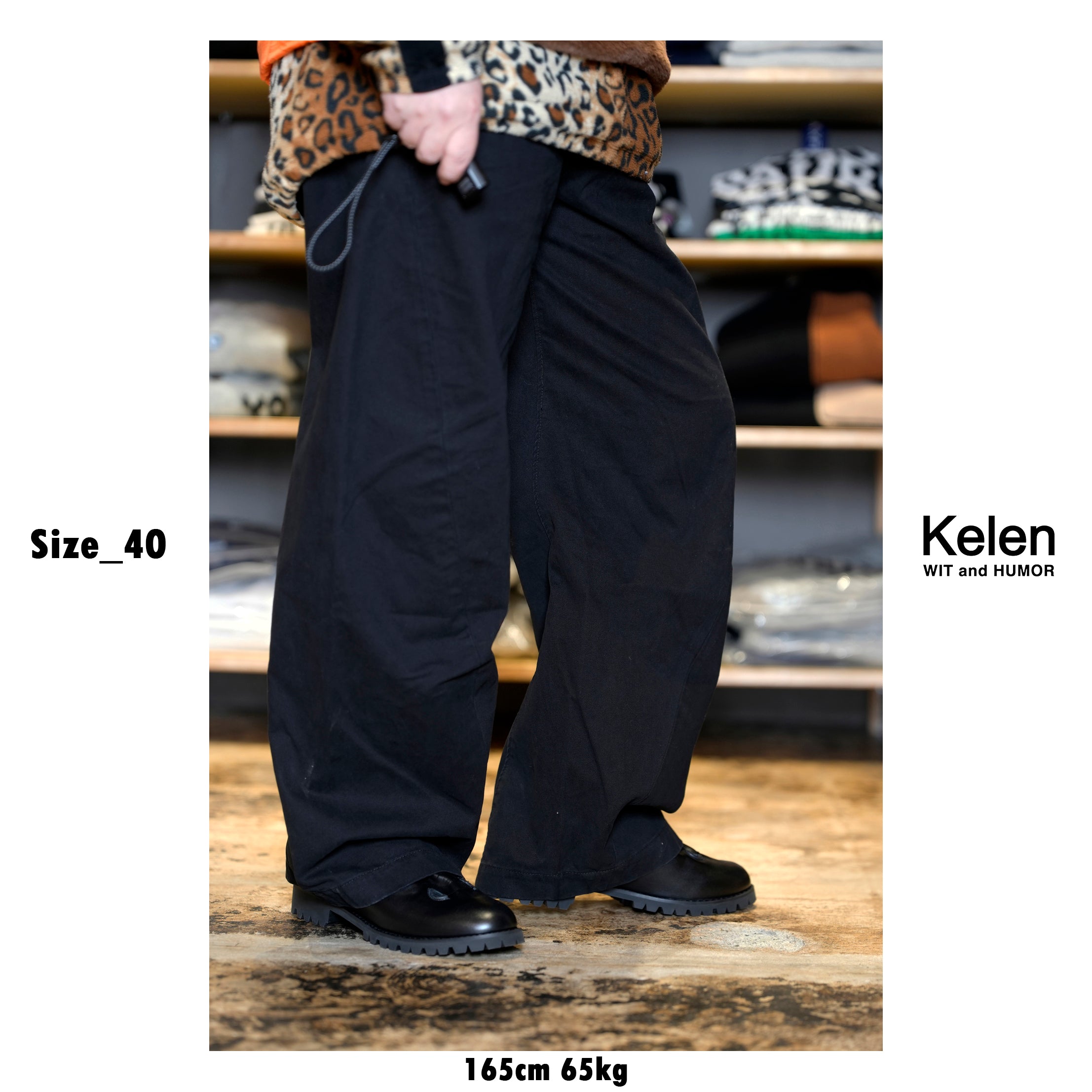 KLM25HPT1132_Black | MONSTRO | Color:Black【KELEN MEN_ケレン】