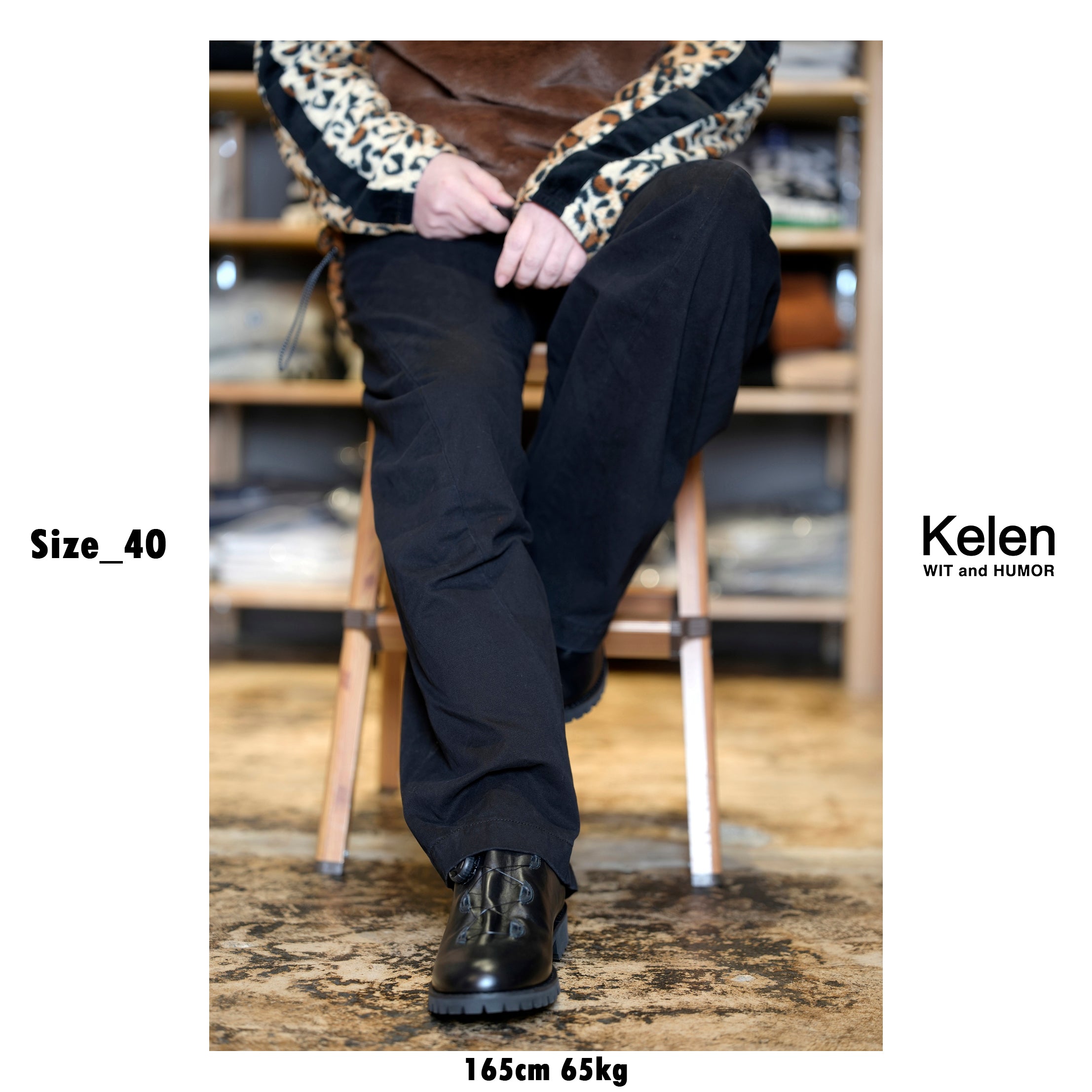 KLM25HPT1132_Black | MONSTRO | Color:Black【KELEN MEN_ケレン】