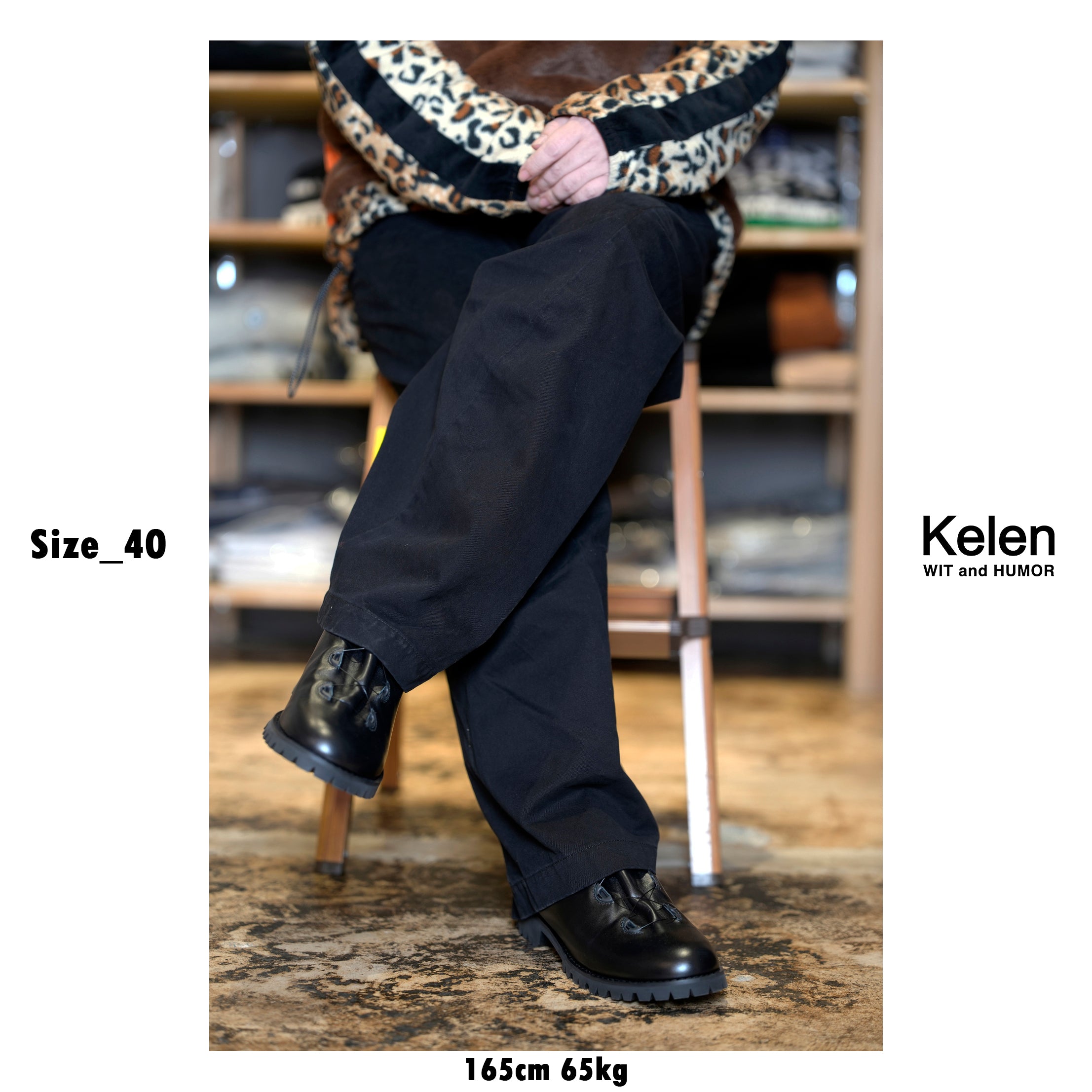 KLM25HPT1132_Black | MONSTRO | Color:Black【KELEN MEN_ケレン】
