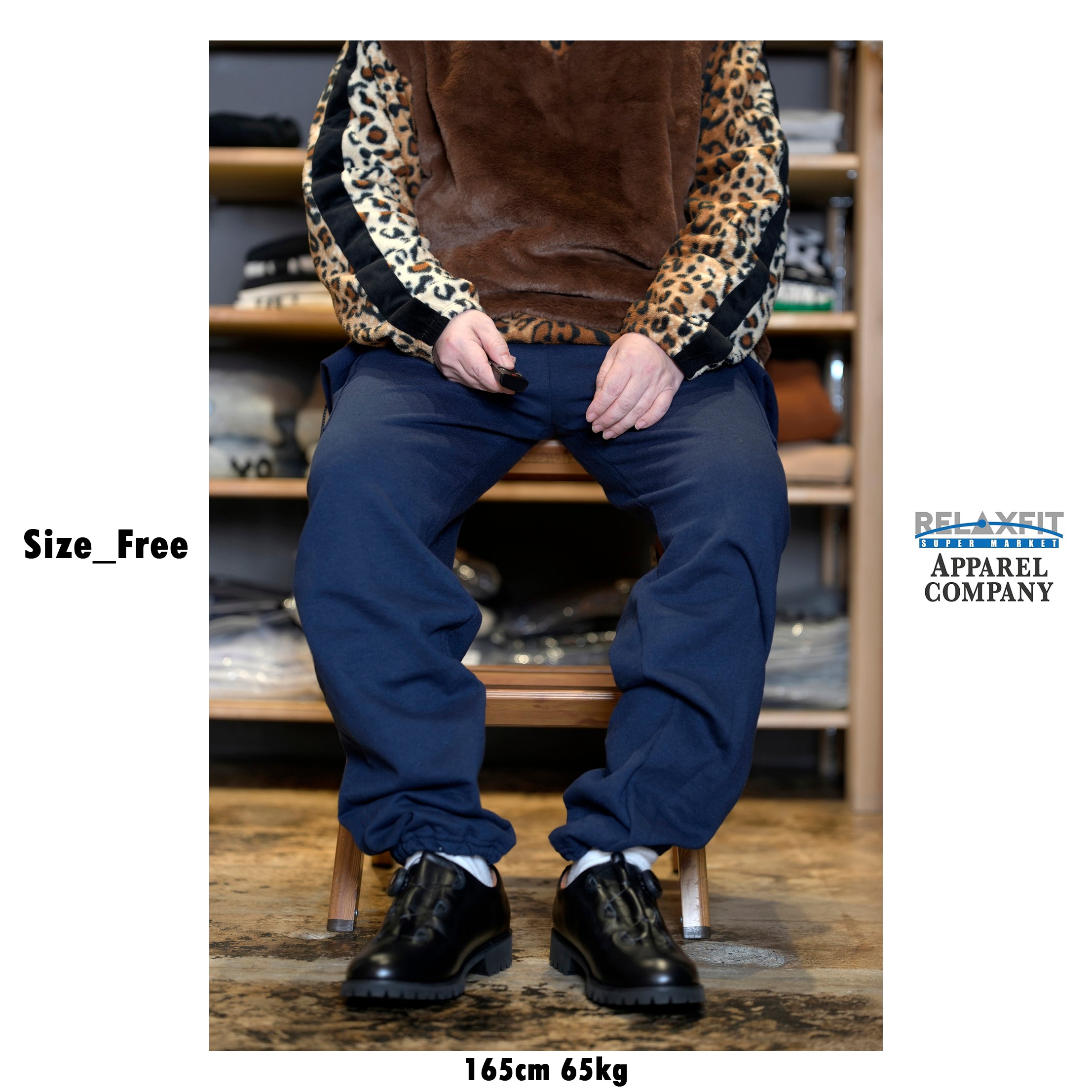 RELAX FIT №134 [Sweat cargo pants] Color:Black/Navy/【RELAX FIT_
