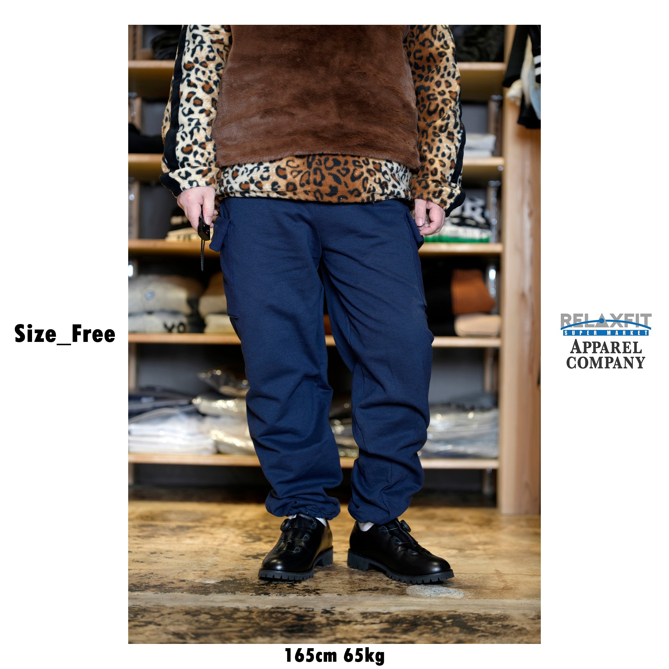 RELAX FIT №134　[Sweat cargo pants] Color:Black/Navy/【RELAX FIT_リラックスフィット】