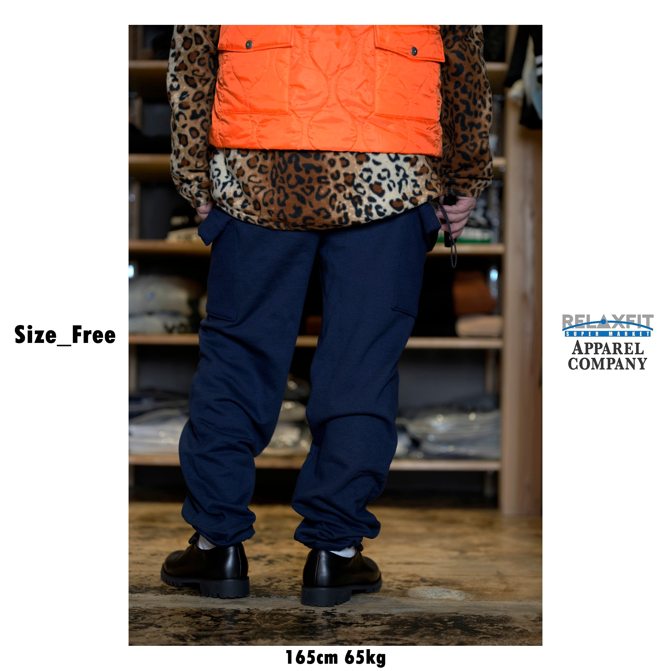 RELAX FIT №134 [Sweat cargo pants] Color:Black/Navy/【RELAX FIT_