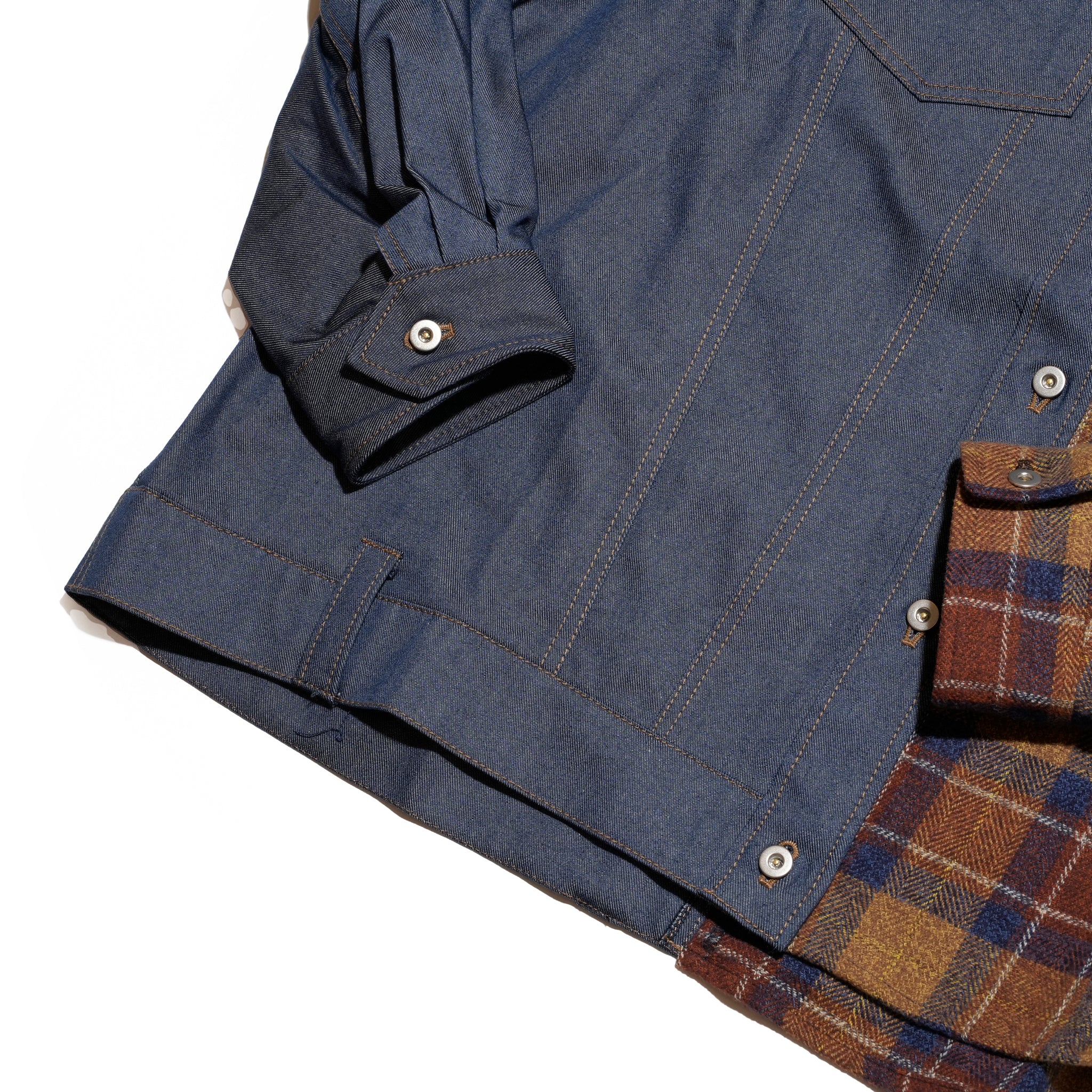 FUSION SHIRT JACKET | Color_Indigo | No_sf25aw-06_indigo【STOF_ストフ】