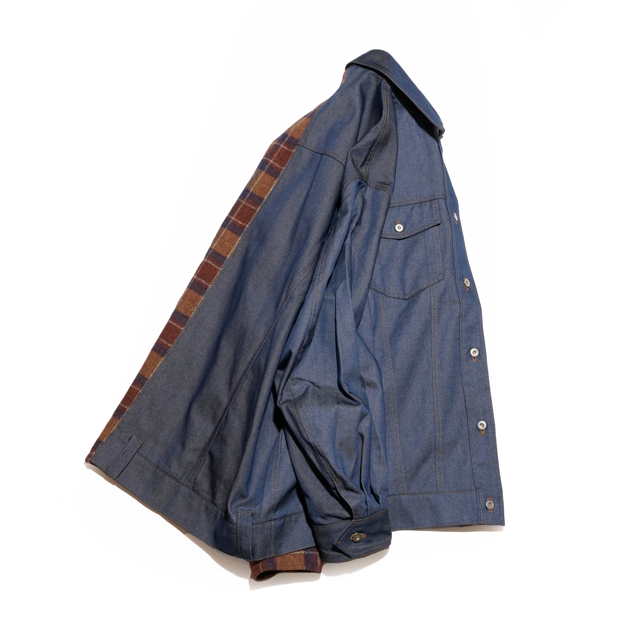 FUSION SHIRT JACKET | Color_Indigo | No_sf25aw-06_indigo【STOF_ストフ】