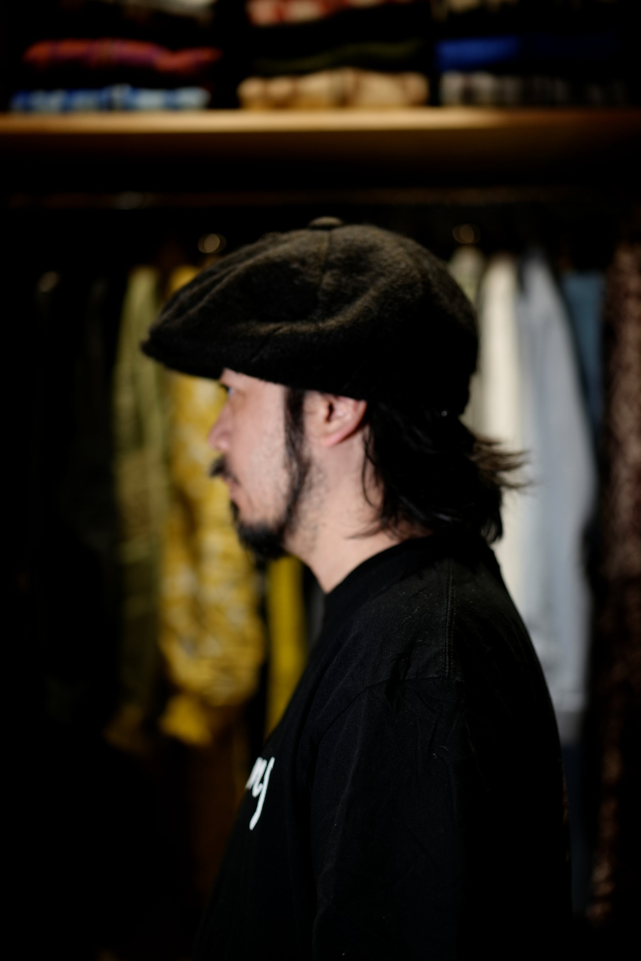 IA-24-111_BLACK | Twist Casquette | Color:Black【INDIETRO ASSOCIATION】