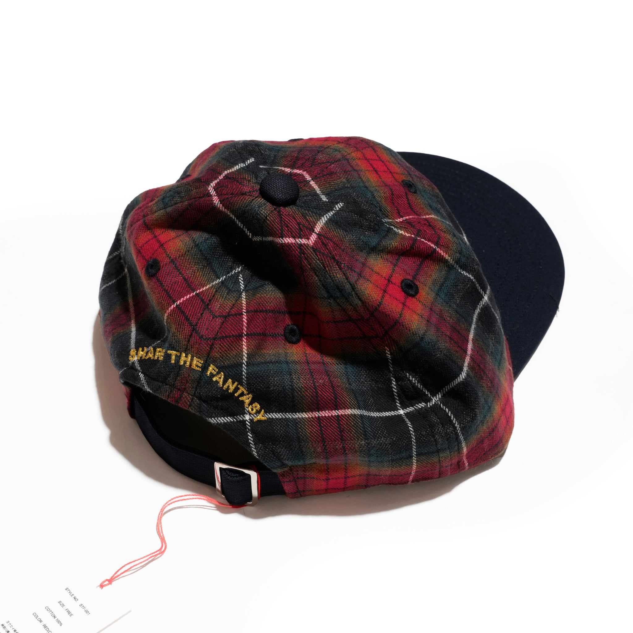 6 panel long brim cap | Color_Red(C) | No_stf-001-red(c)_red(c)【SHARE THE FANTASY_シェアザファンタジー】