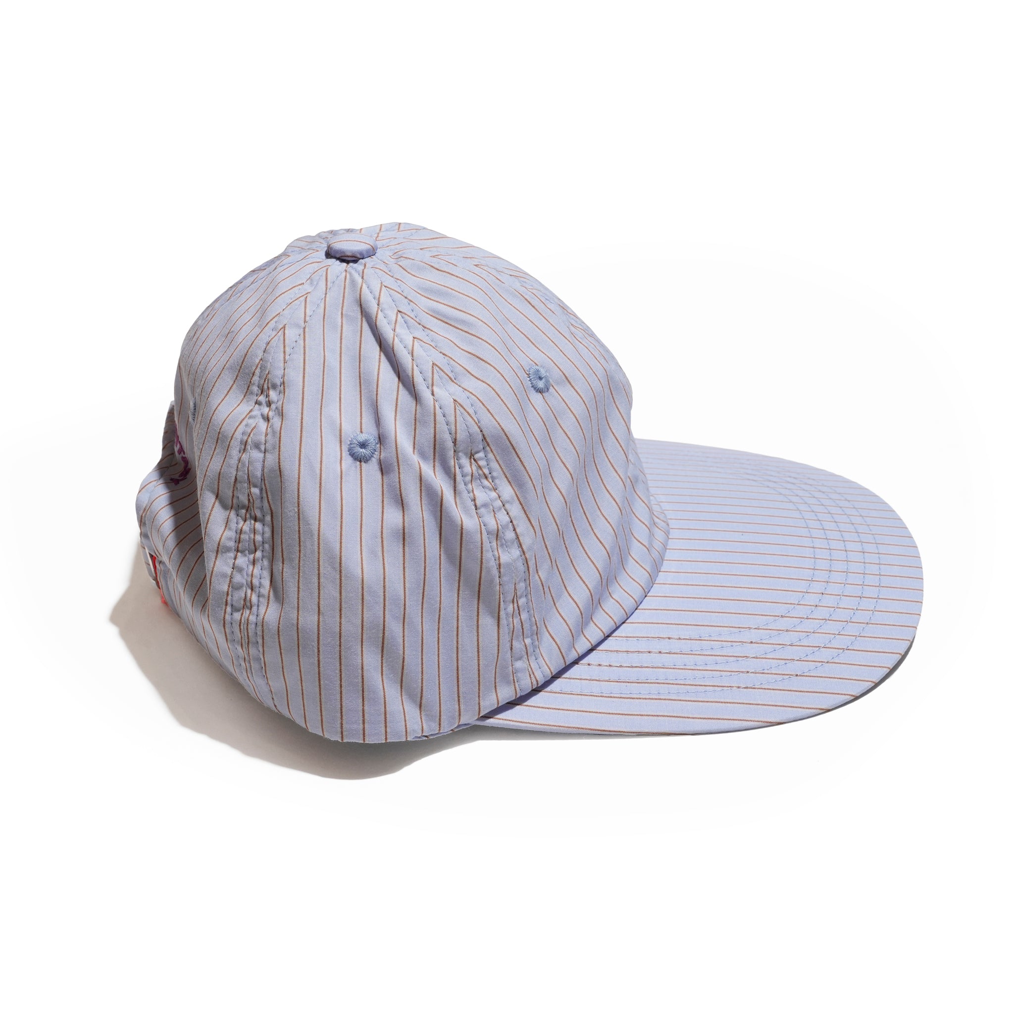 6 panel long brim cap | Color_Sax×Brown(S) | No_stf-001-sax×brown(s)【SHARE THE FANTASY_シェアザファンタジー】