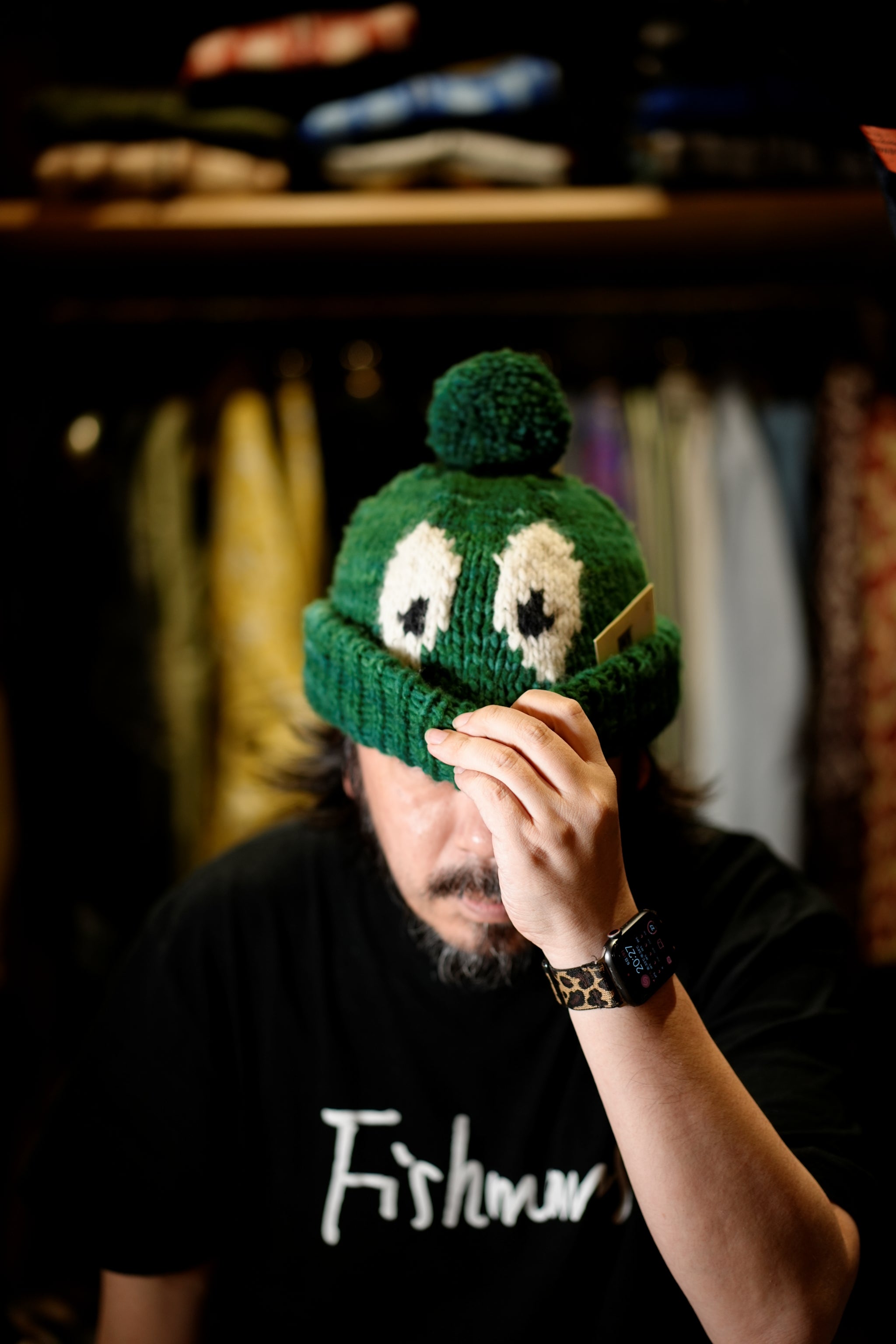 CHC40-01P_2022 | Double Cuff Cap Avocado | Color:Forest【CHAMULA_チャムラ】【MONITALY_モニタリー】【archive】