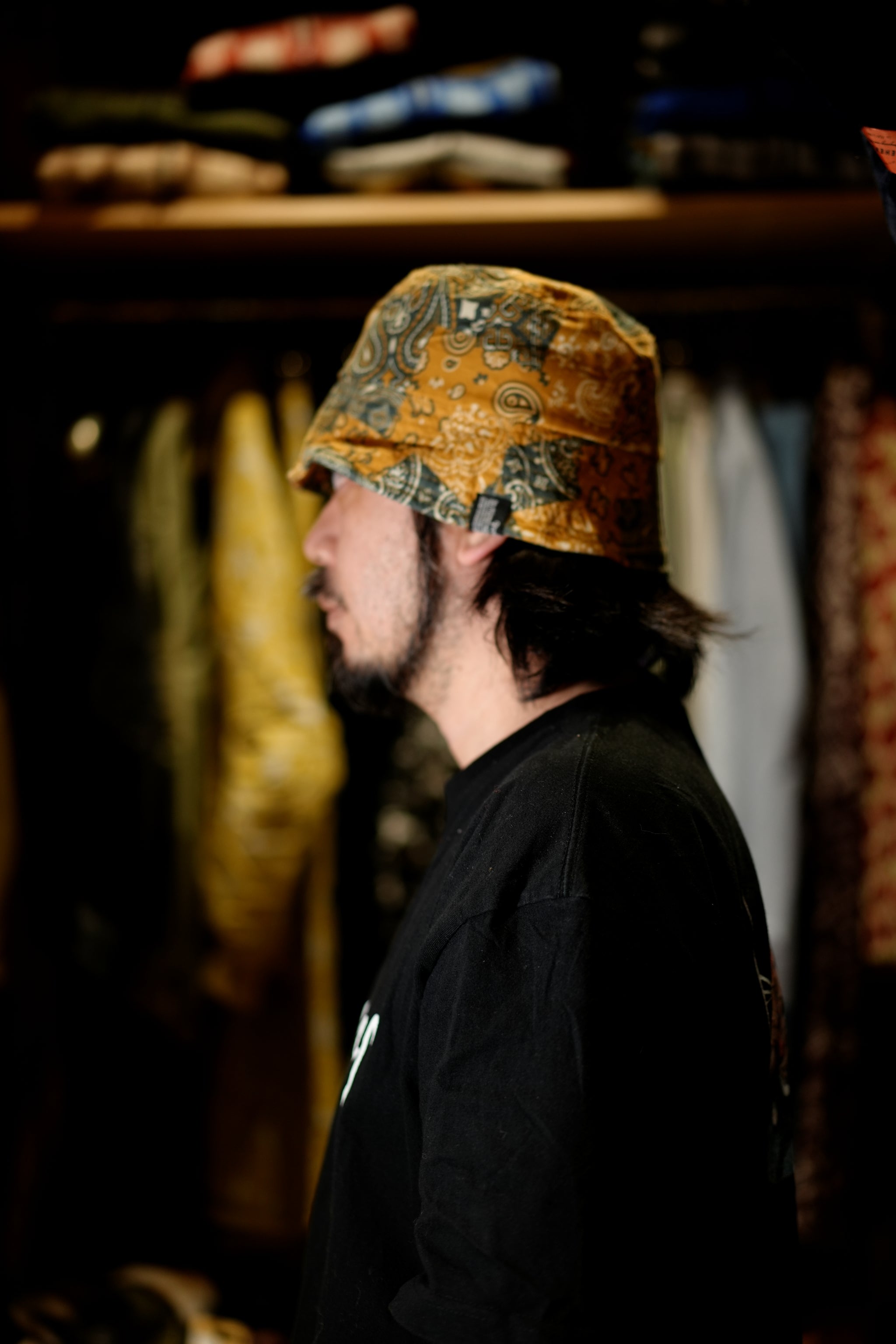 901T-1655| PAISLEY HAT | Color:Beige/Yellow【QUOLT_クオルト】【ネコポス選択可能】