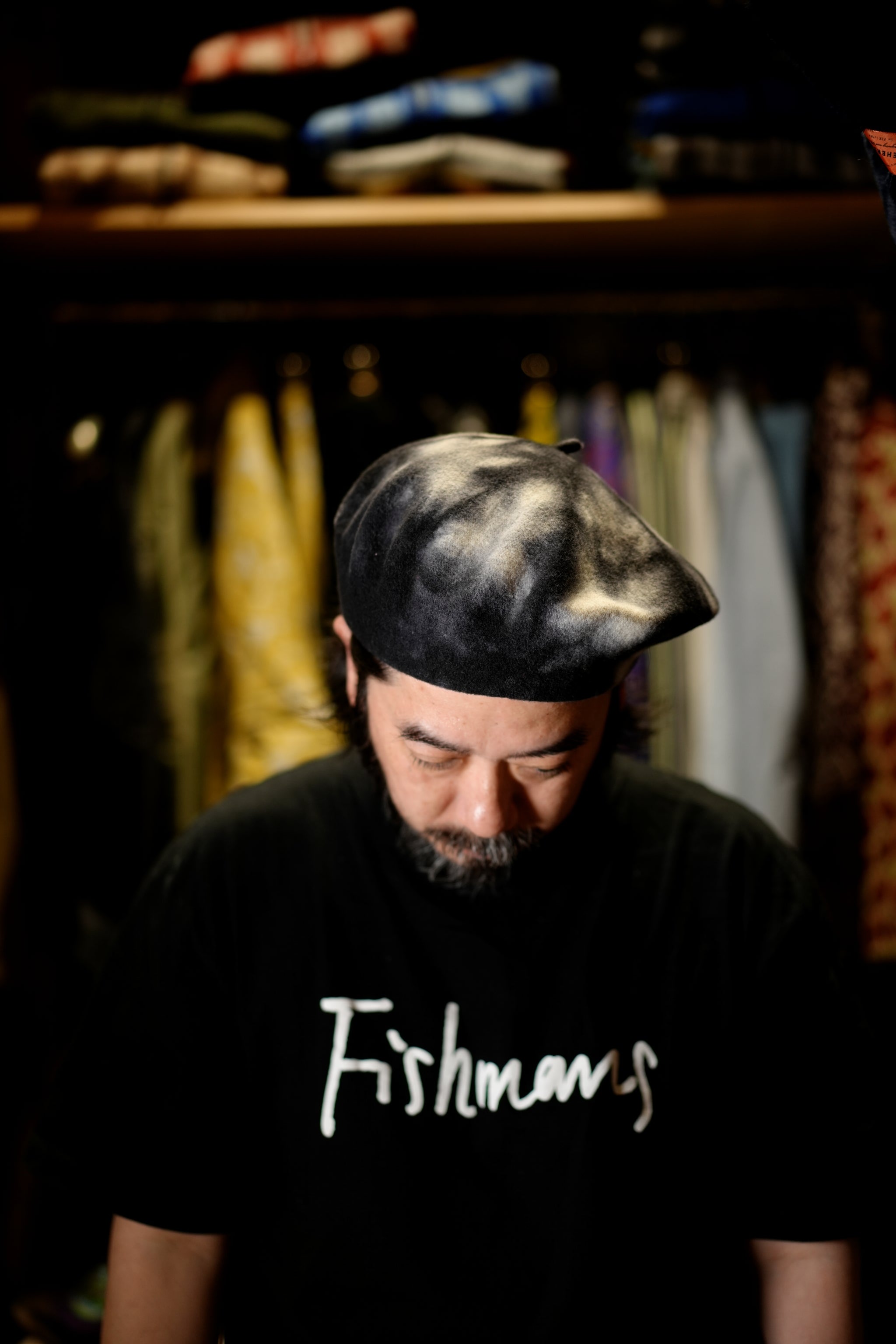 KO-013 | Classical Beret Tie Dye | Color:Black/Petrol【KOPKA_コプカ】