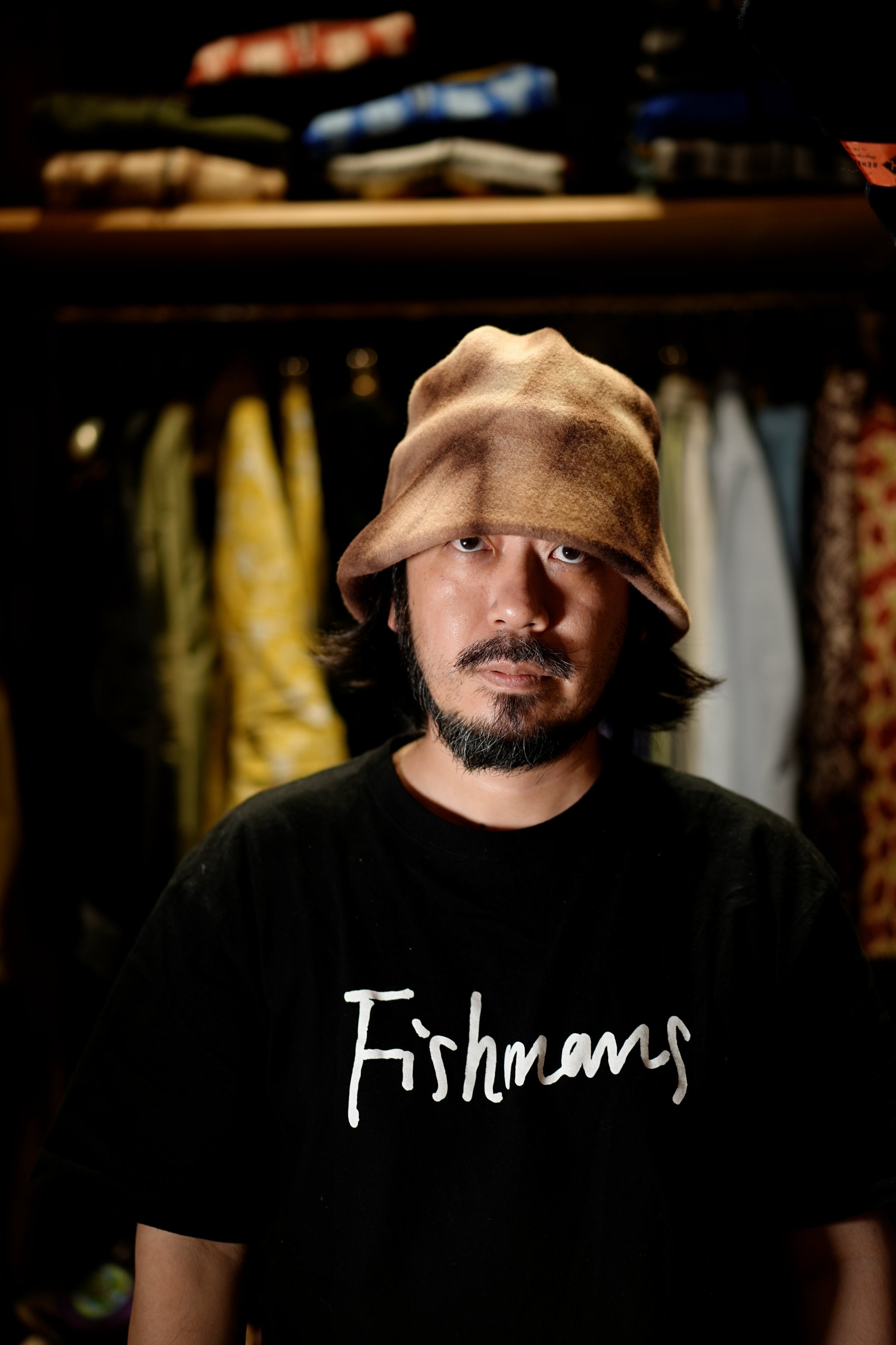 KO-014 | Clochard Hat Tie Dye | Color:Anthracite/Camel/Stone【KOPKA_コプカ】