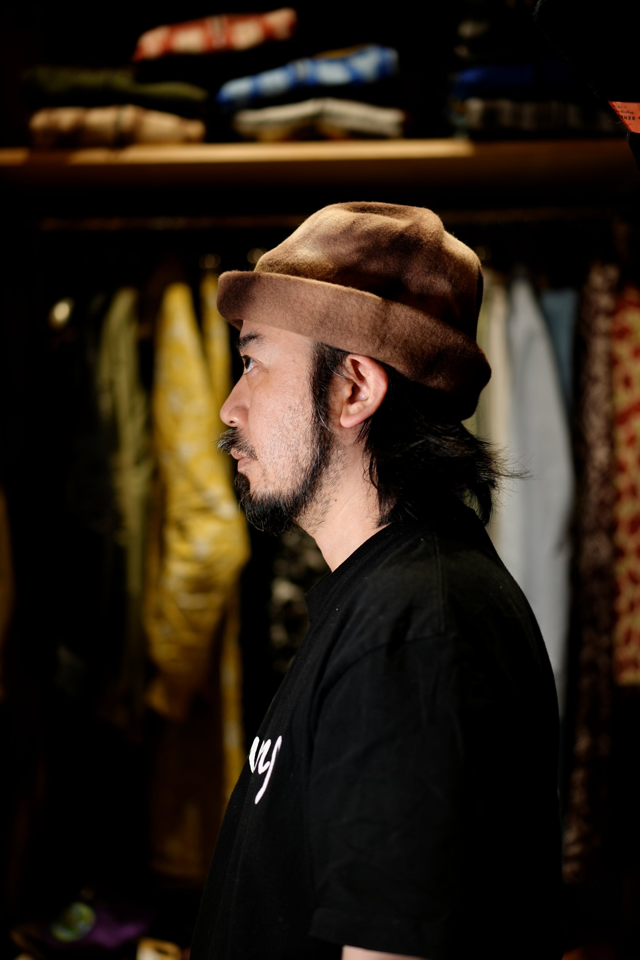 KO-014 | Clochard Hat Tie Dye | Color:Anthracite/Camel/Stone【KOPKA_コプカ】