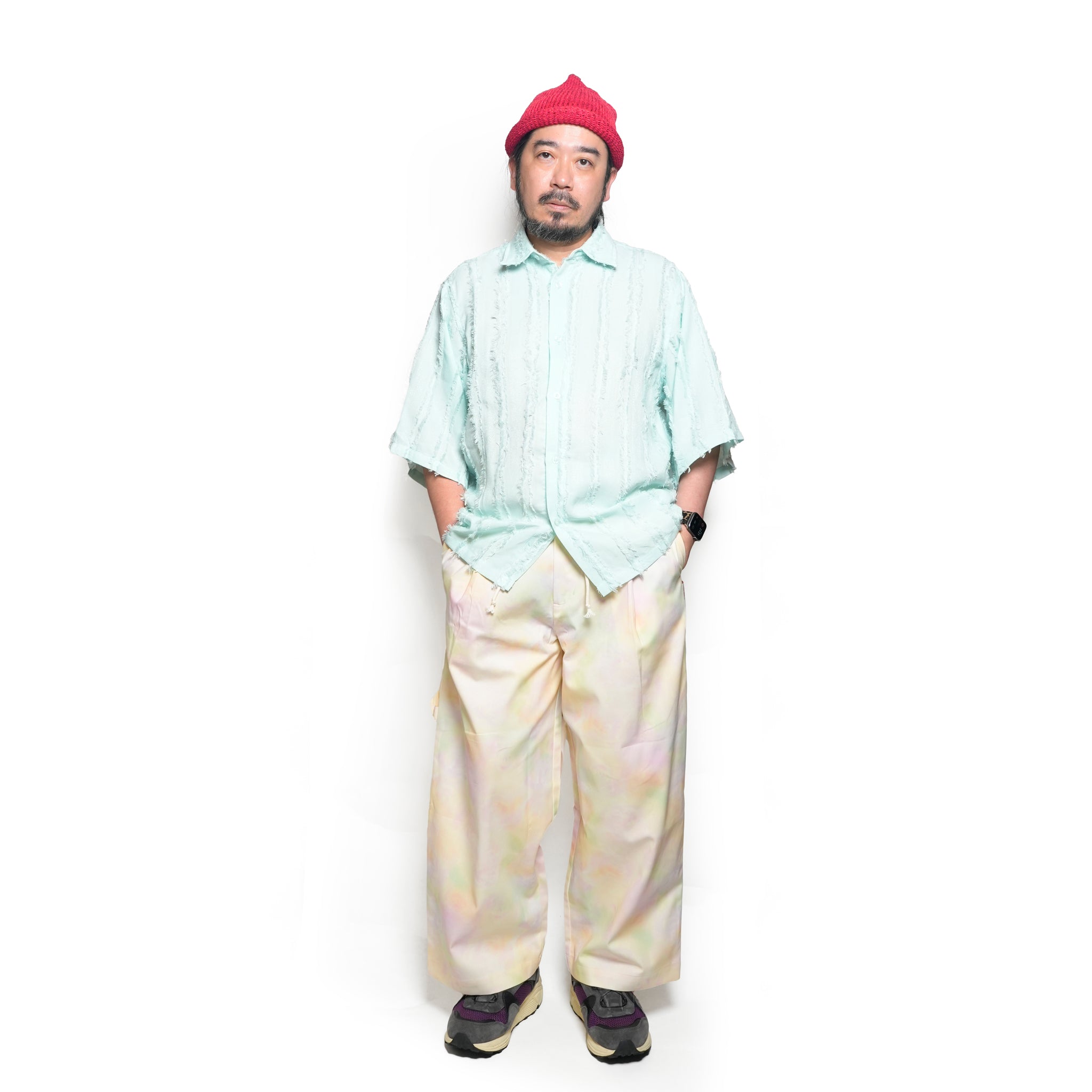 Davy Frayed Boxy Shirt | Color_Green | No_32SM01BLM166GRN_GREEN【SISTER JANE_シスタージェーン】