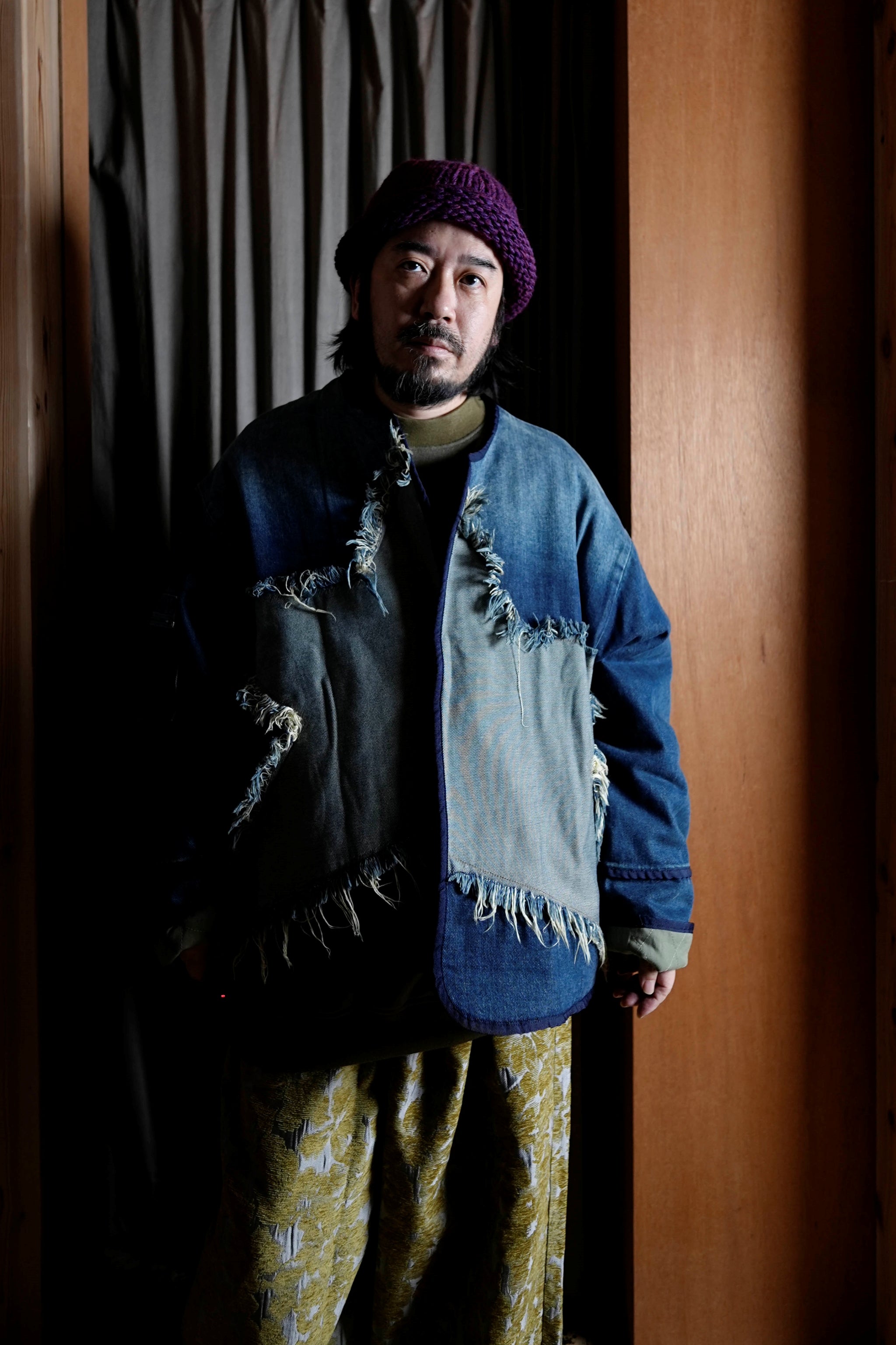 26513_MEMPHIS STAR | MEMPHIS LIGHT STAR DENIM WADDED JACKET | Color:MEMPHIS STAR【ONE TEASPOON_ワンティースプーン】