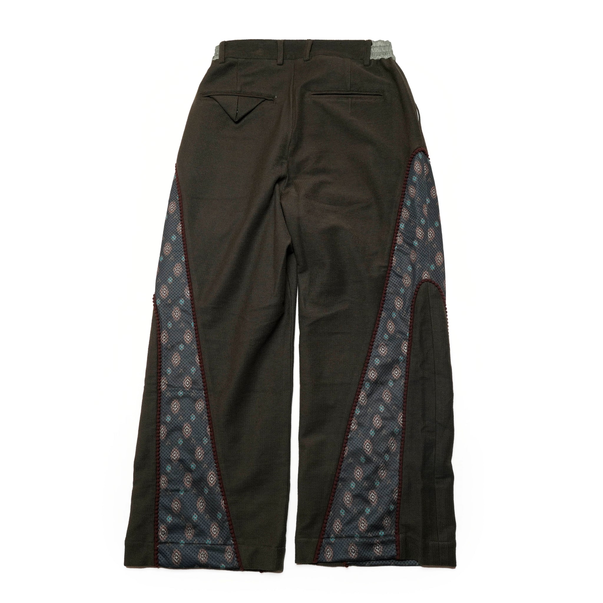 ACR24SS-P03/ (A)crypsis® Totem Weave Patchwork Pants-OLIVE | Size:Free【(A)CRYPSIS®】【SEIVSON_セイヴソン】