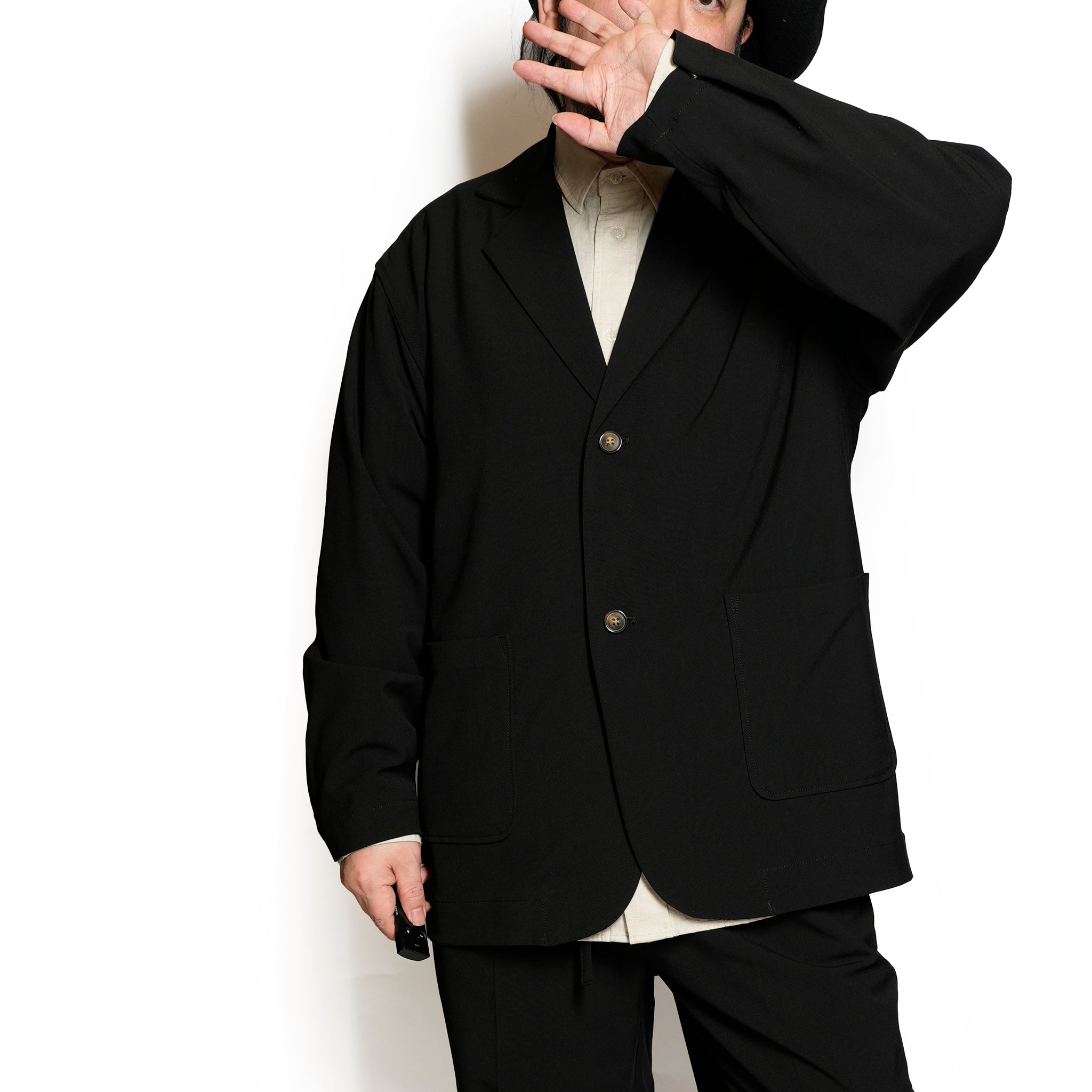 M-2410452_Black | 2Tuck Pants | Color:Black【MODEM DESIGN_モデムデザイン】