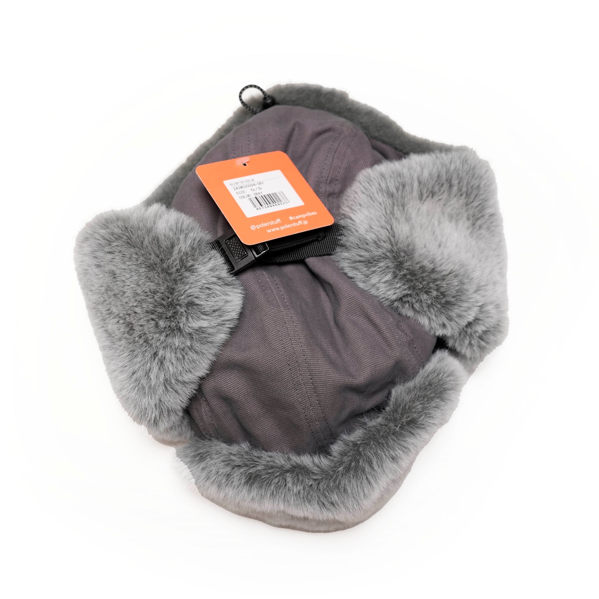 MILITARY FUR VISOR CAP | Color:Gray【POLER_ポーラー】