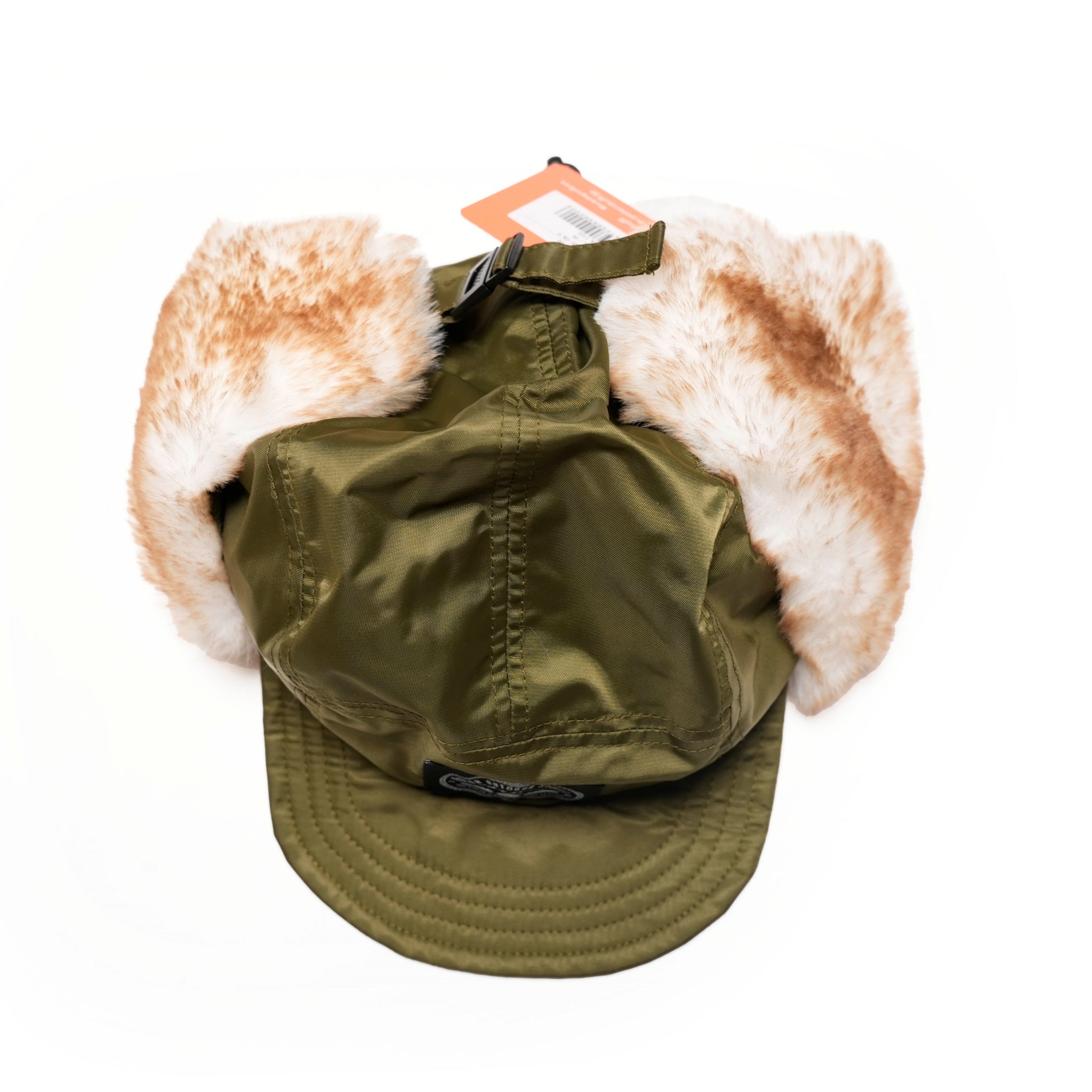 FLIGHT NYLON FUR FLAP CAP | Color:Olive【POLER_ポーラー】