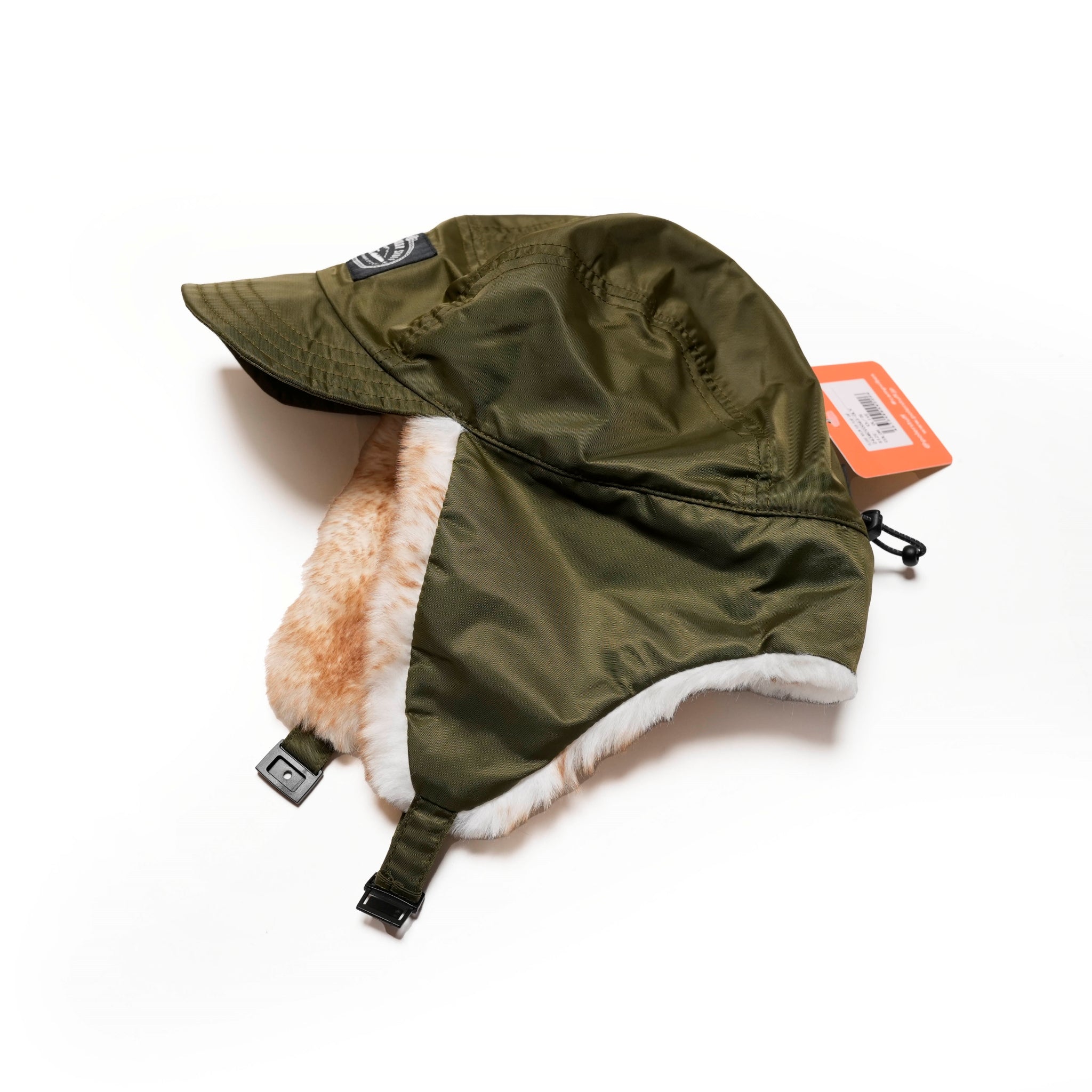 FLIGHT NYLON FUR FLAP CAP | Color:Olive【POLER_ポーラー】【ネコポス選択可能】