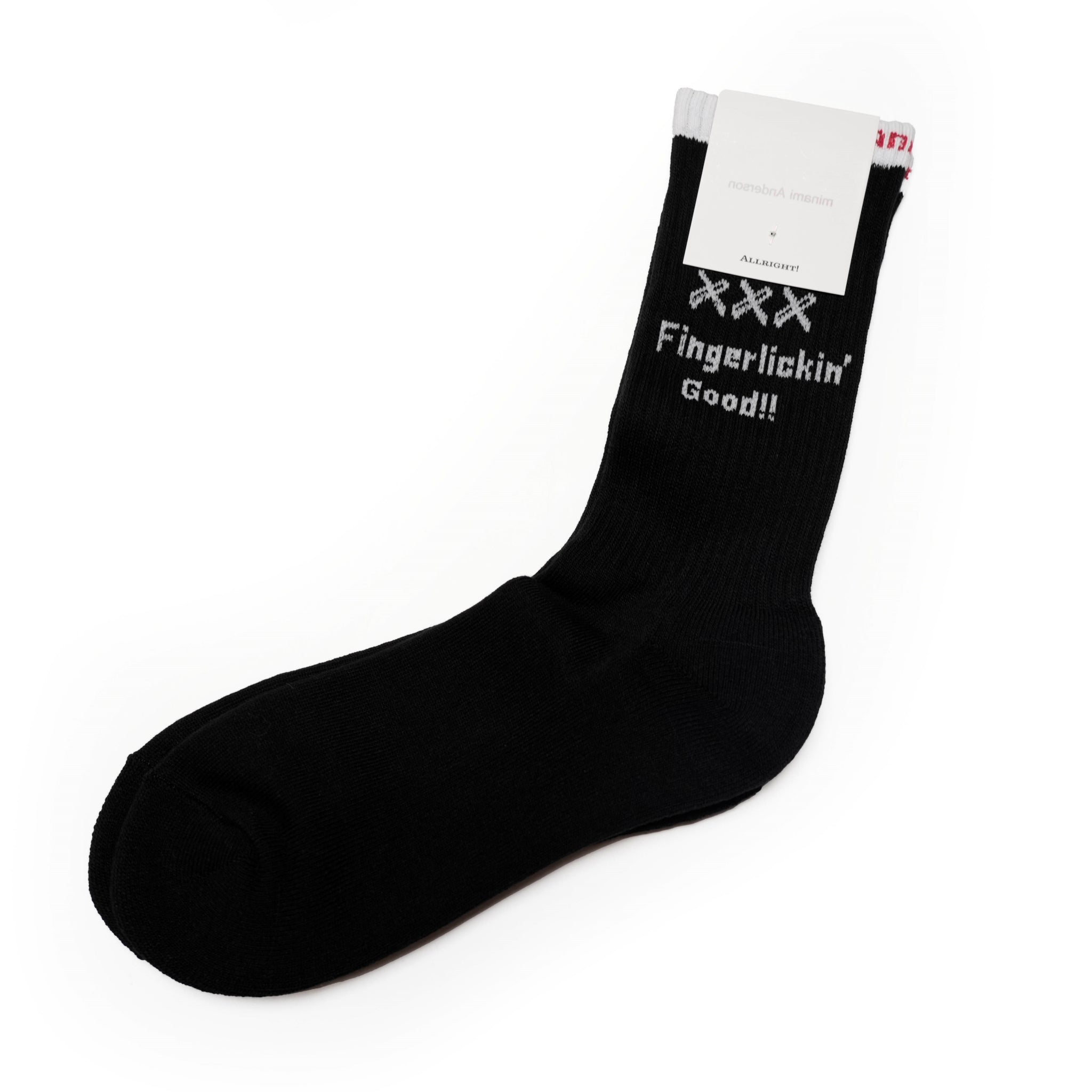 24＃00-1030-0_BLACK | LEFT/RIGHT SOCKS | Color:Black【MINAMI ANDERSON_ミナミアンダーソン】