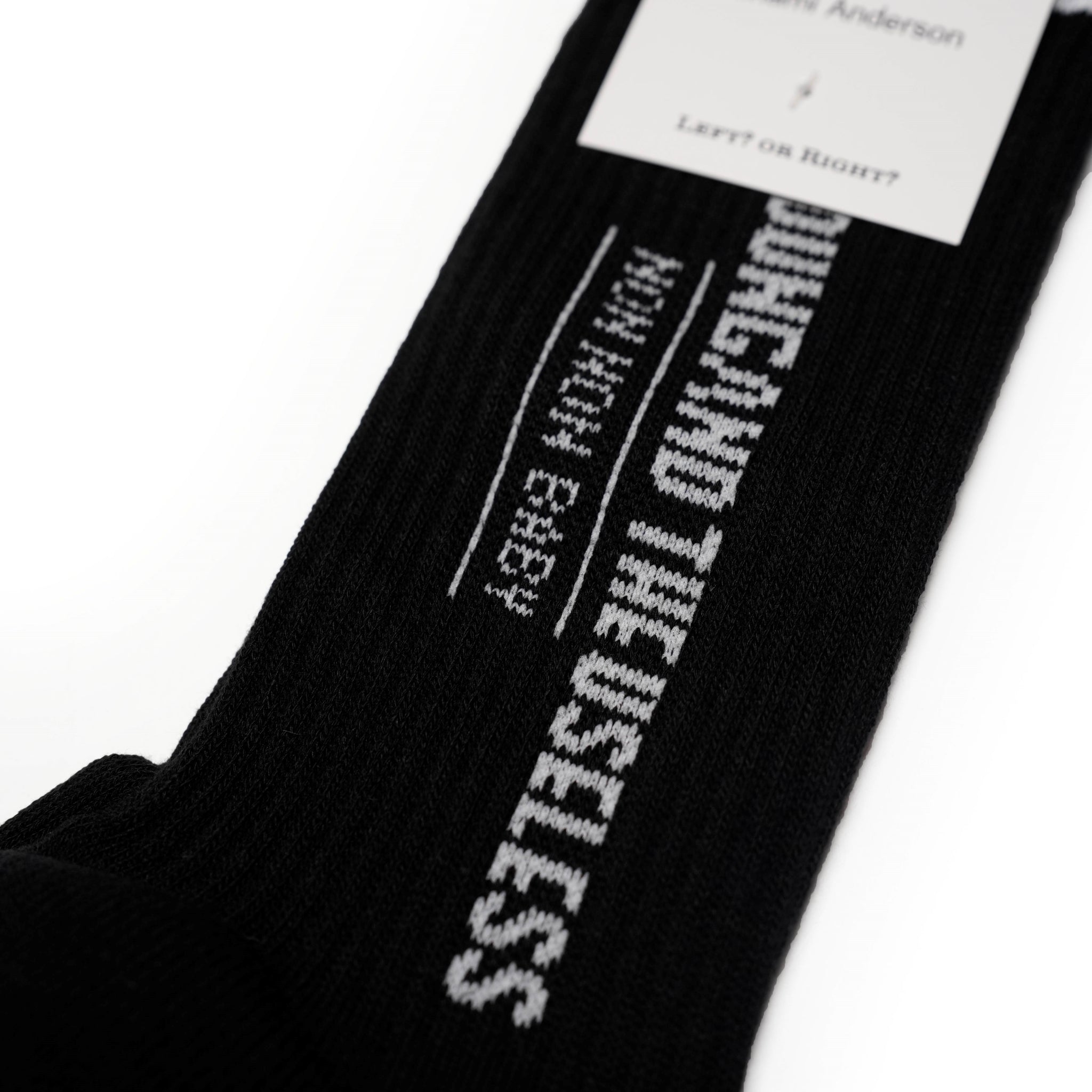 24＃00-1030-0_BLACK | LEFT/RIGHT SOCKS | Color:Black【MINAMI ANDERSON_ミナミアンダーソン】