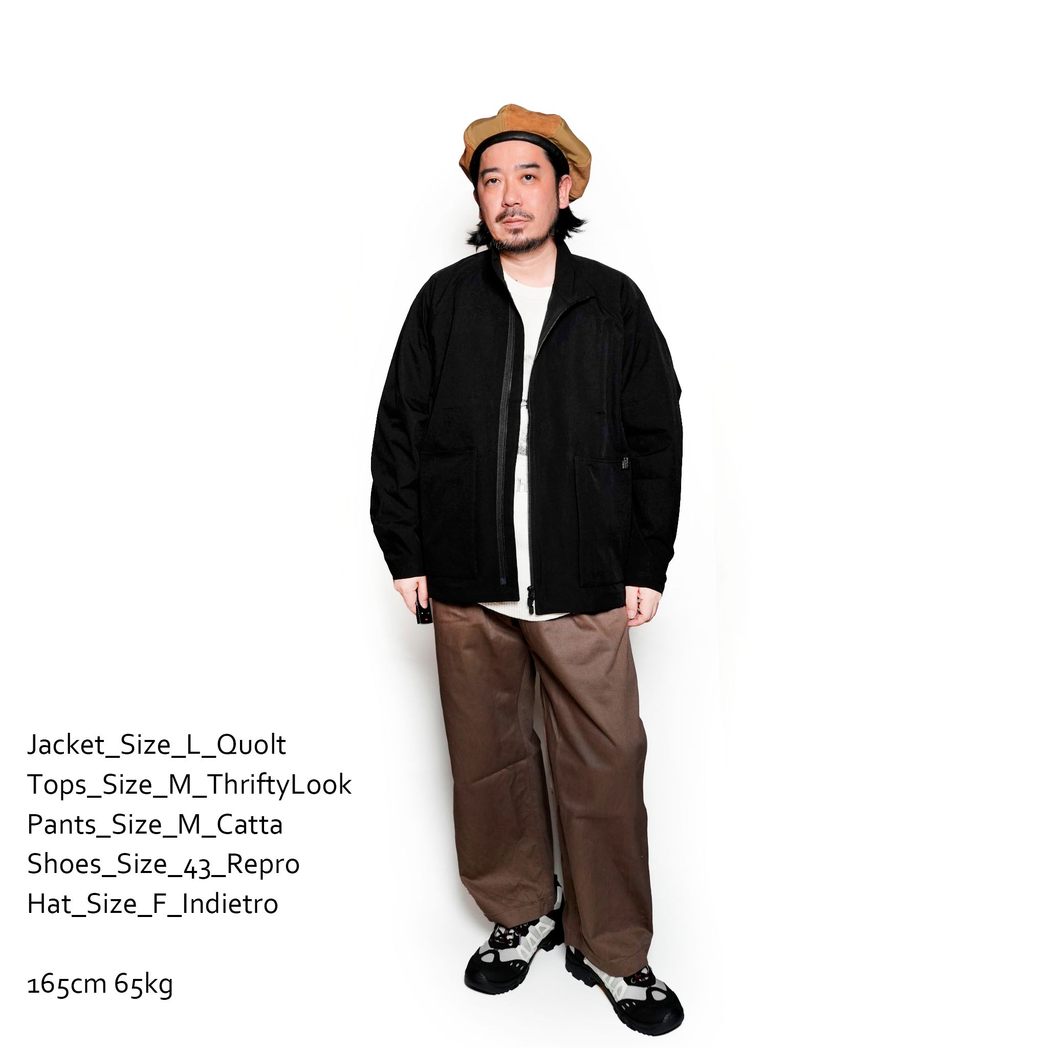 901T-1786 | BERG-6P JACKET  | Color:Black  |【QUOLT_クオルト】