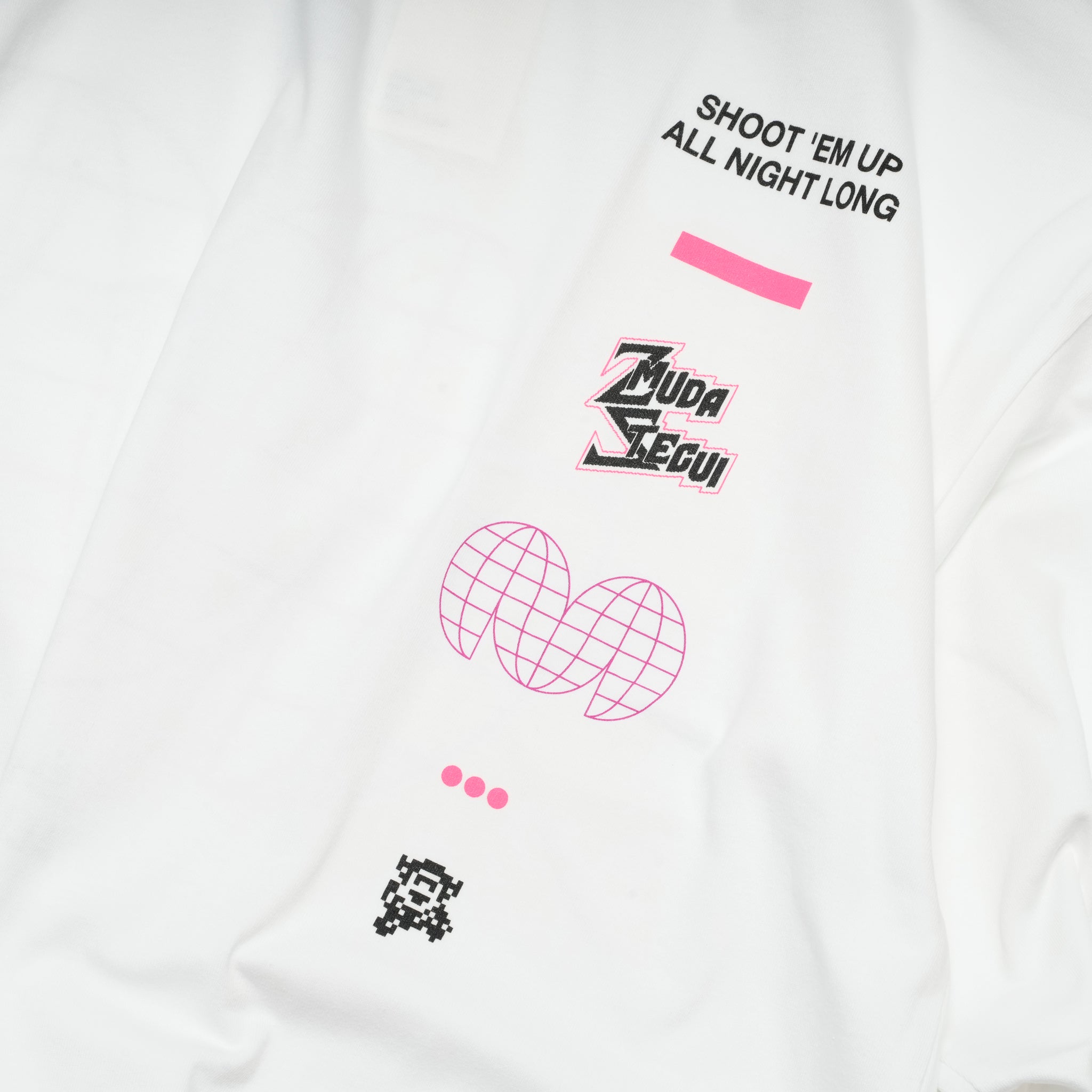 グラフィック tee L/S_3 | Color_Color: White | No__213_color: white【UNTRACE_アントレース】