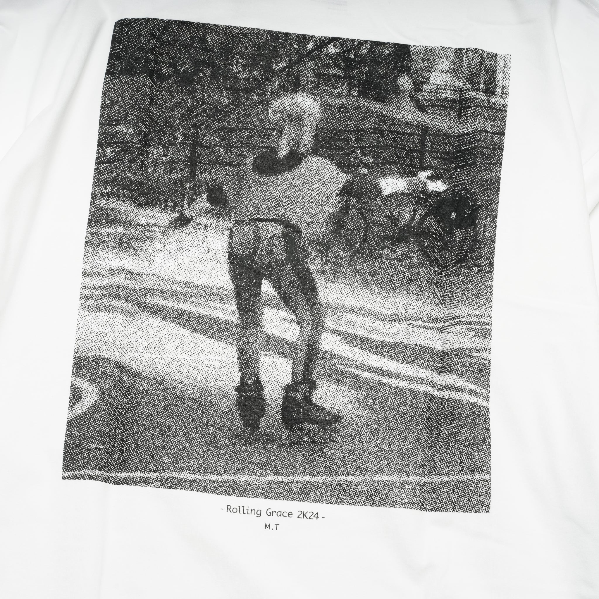 グラフィック tee L/S_5 | Color_Color: White | No__215_color: white【UNTRACE_アントレース】