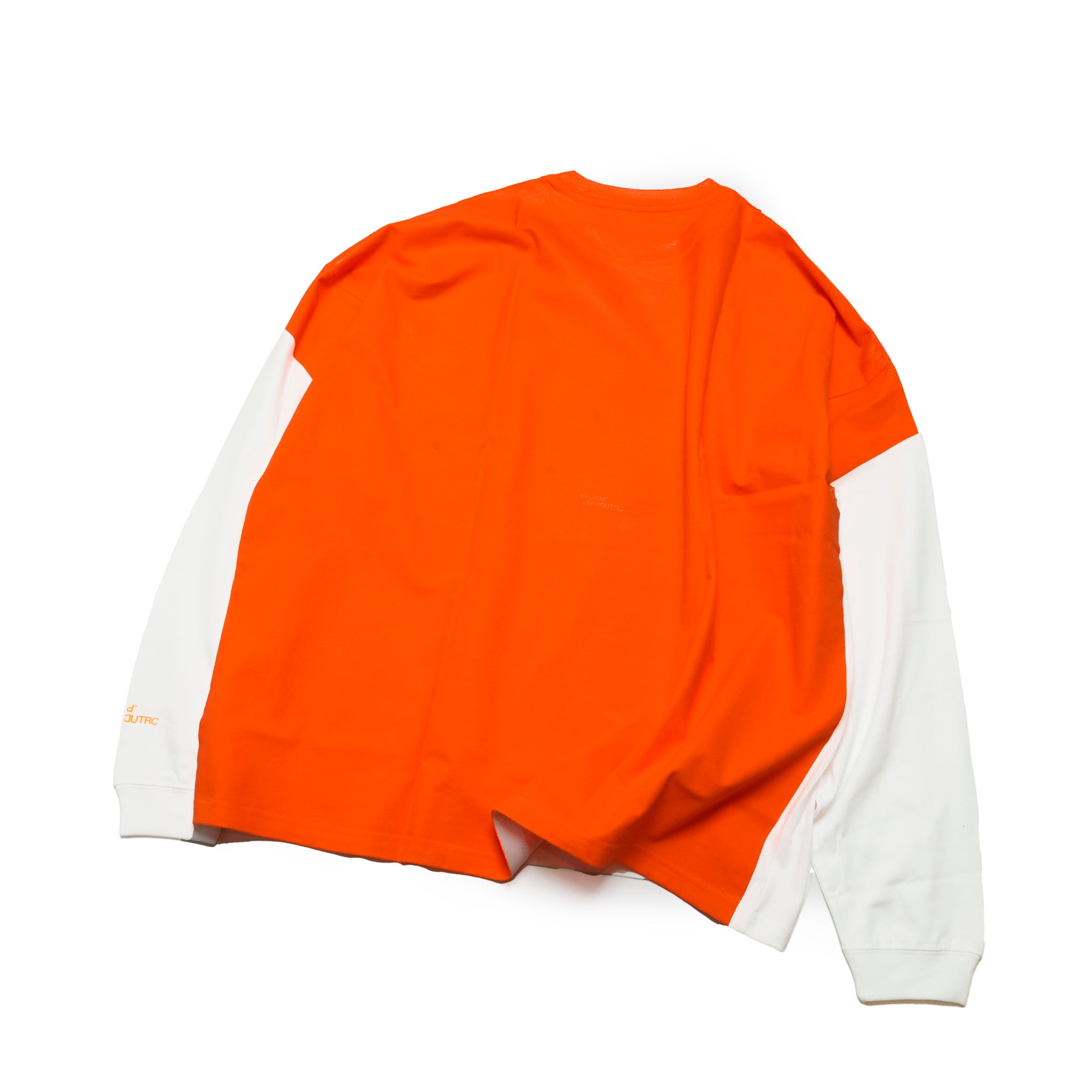 グラフィック tee L/S_7 | Color_Color: White X Orange | No__217_color: white x orange【UNTRACE_アントレース】