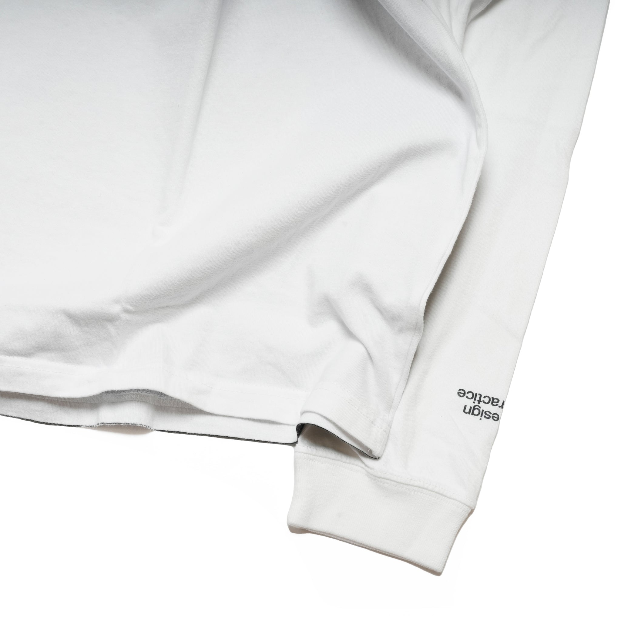 グラフィック tee L/S_7 | Color_Color: White X Gray | No__217_color: white x gray【UNTRACE_アントレース】