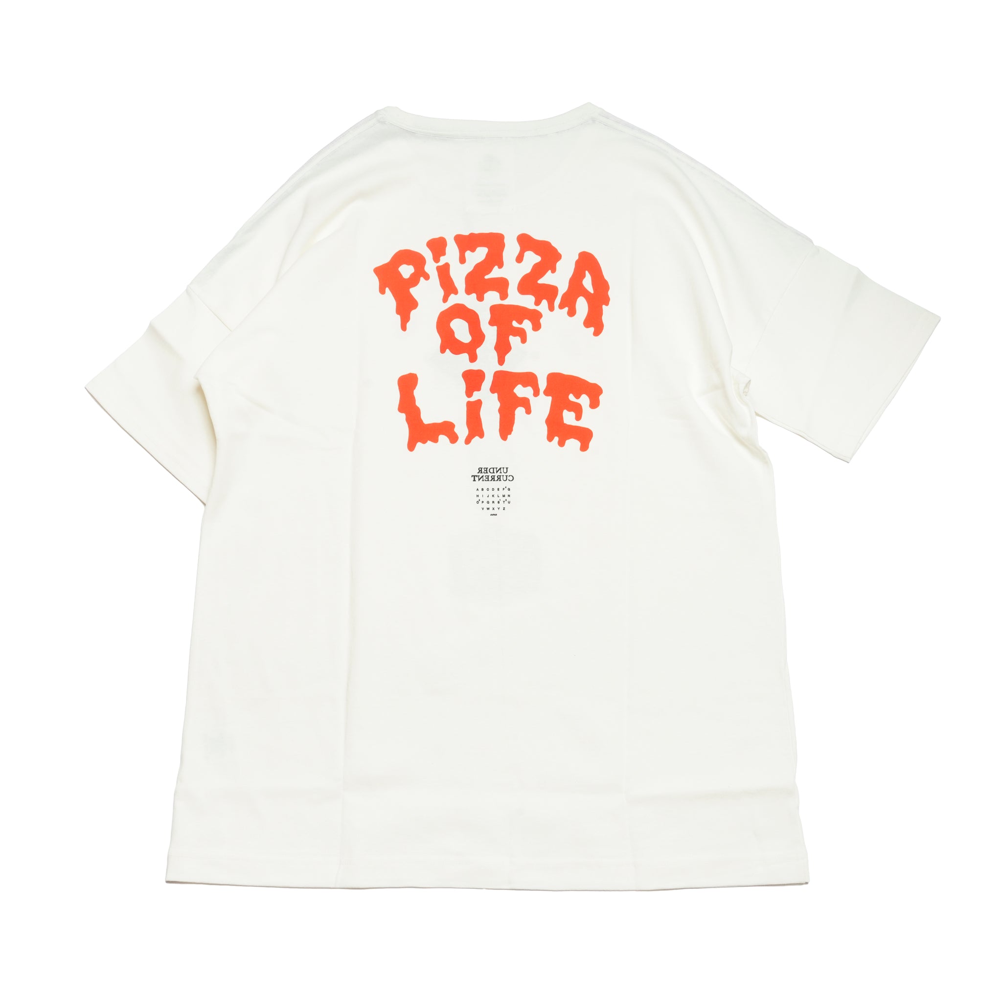 PIZZA OF LIFE T-SHIRT | Color_White | No_sf25aw-21b_white【STOF_ストフ】
