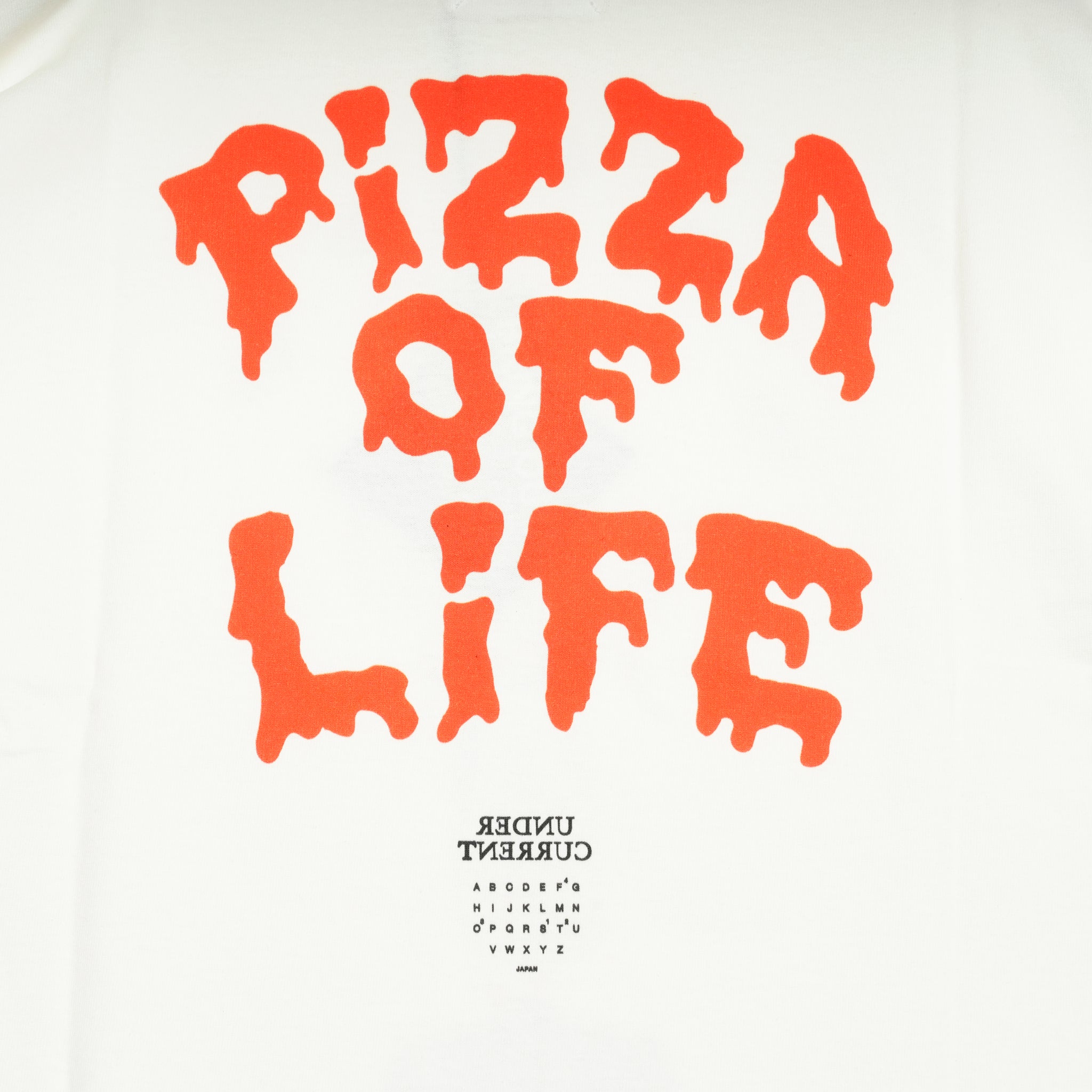 PIZZA OF LIFE T-SHIRT | Color_White | No_sf25aw-21b_white【STOF_ストフ】