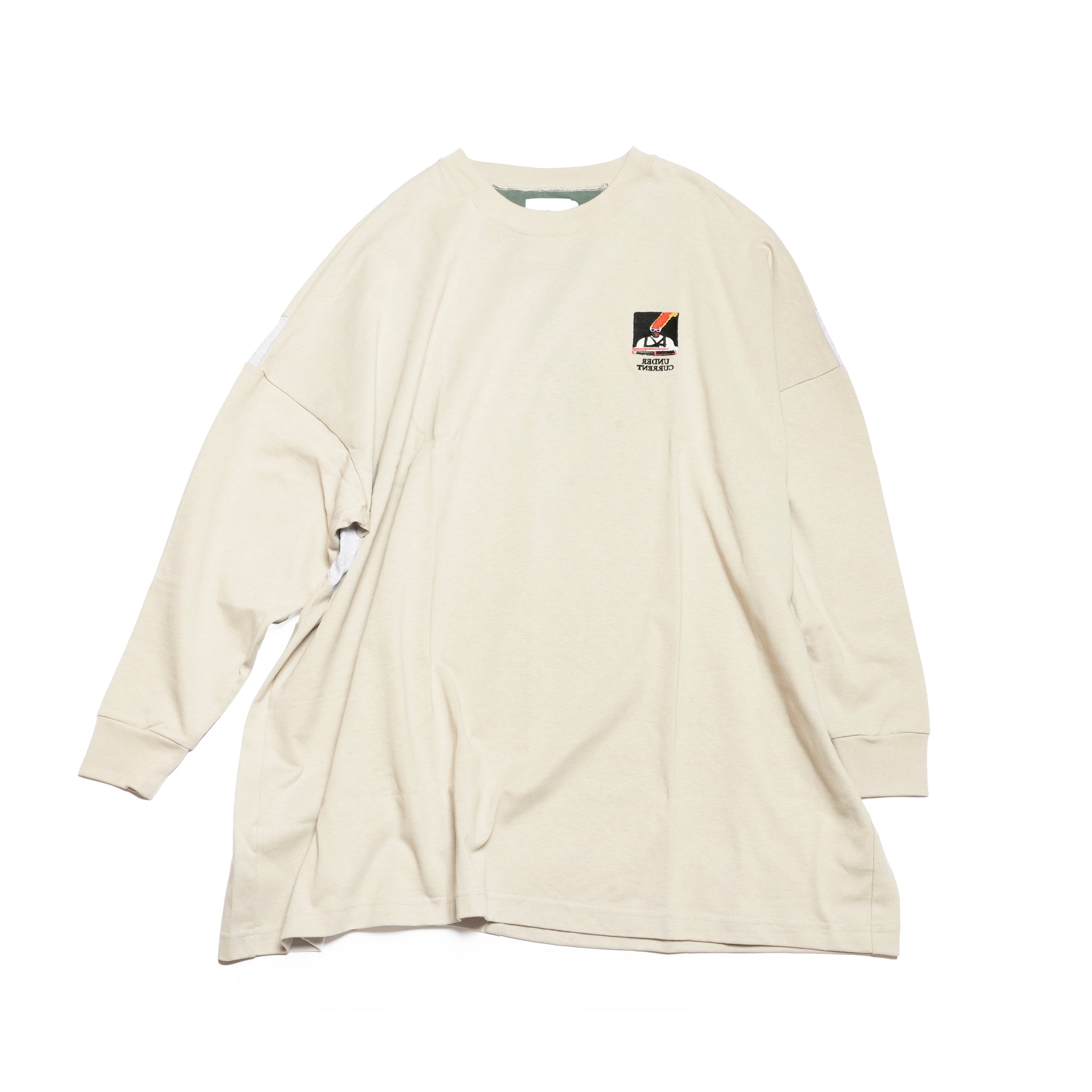TALK ON YOUR BACK L/S T-SHIRT | Color_G Beige | No_sf25aw-19_g beige【STOF_ストフ】