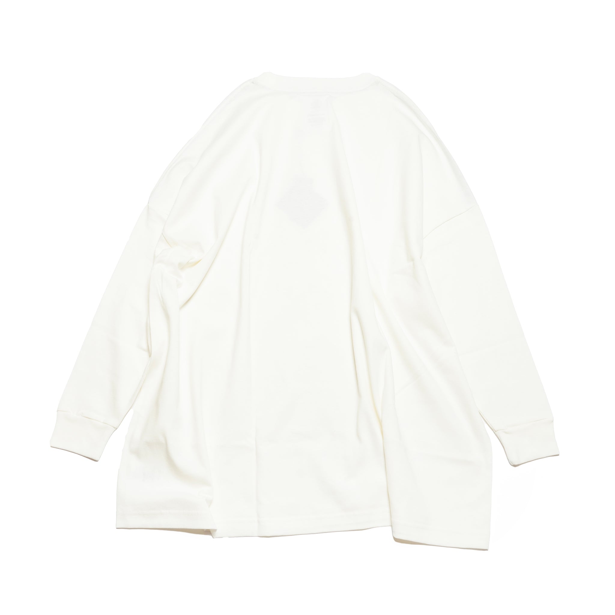 ECONOMY EMBROI L/S T-SHIRT | Color_White | No_sf25aw-20c_white【STOF_ストフ】
