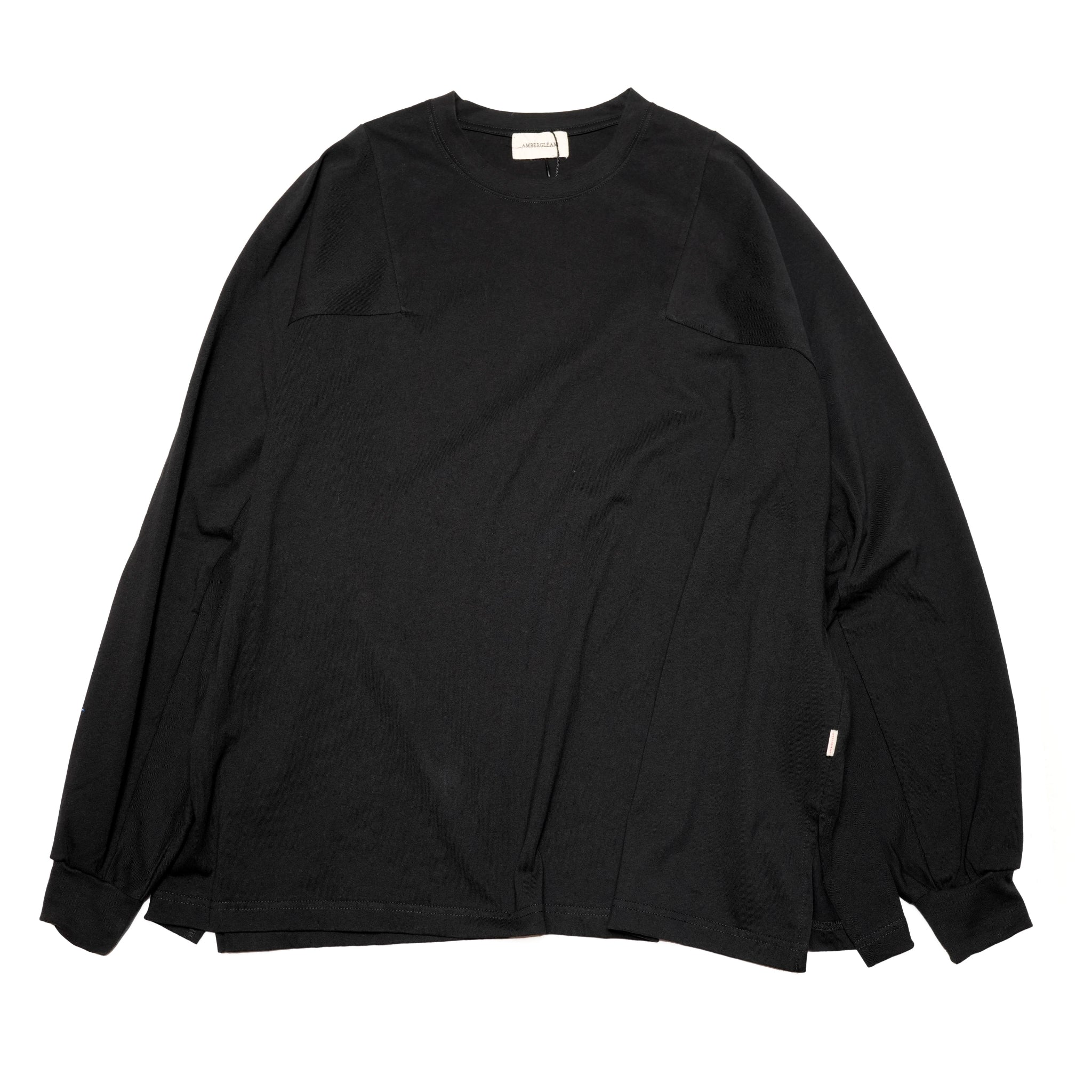 Light Ounce Panel Long Sleev | Color:Black【AMBERGLEAM_アンバーグリーム】| 124141111