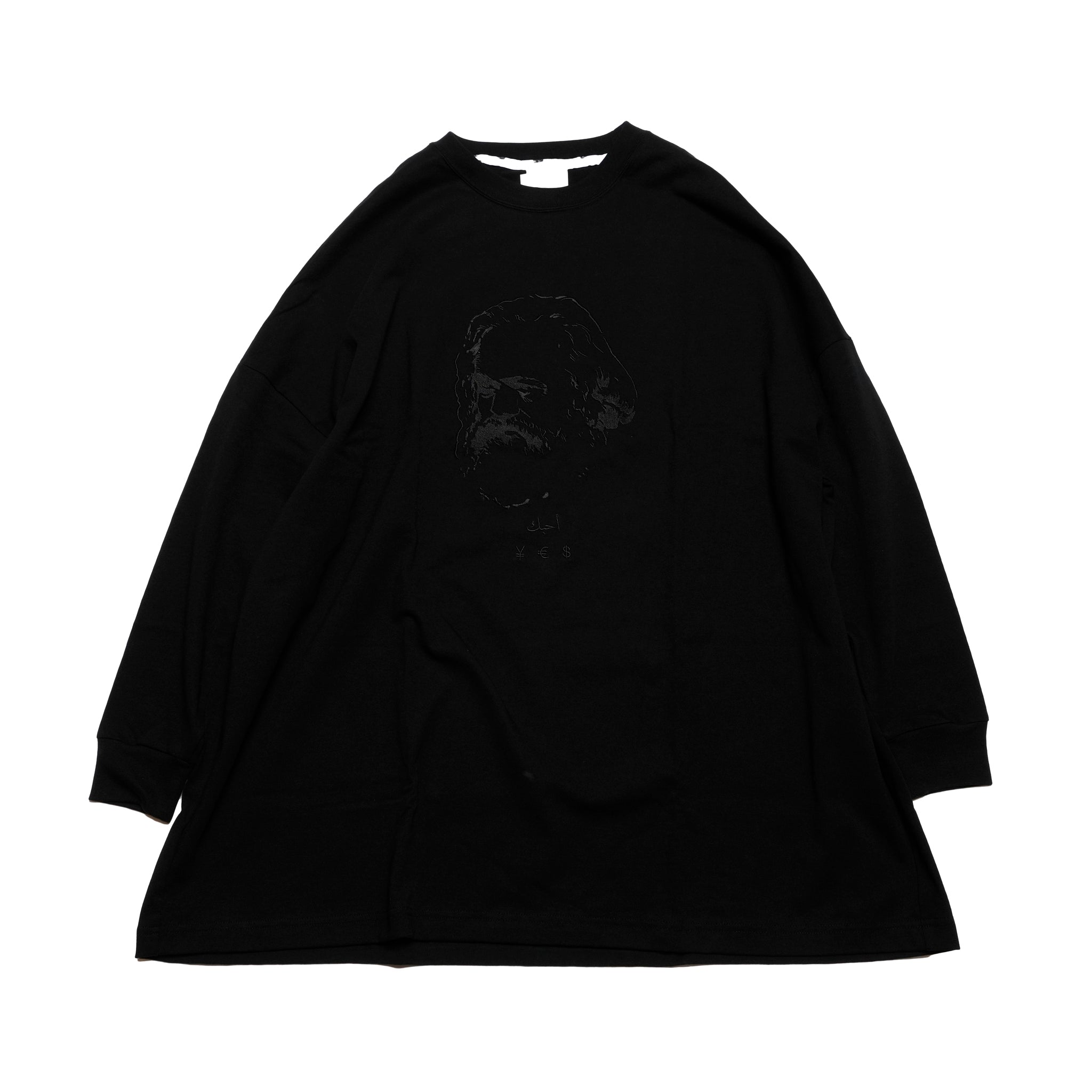 ECONOMY EMBROI L/S T-SHIRT | Color_Black | No_sf25aw-20c_black【STOF_ストフ】