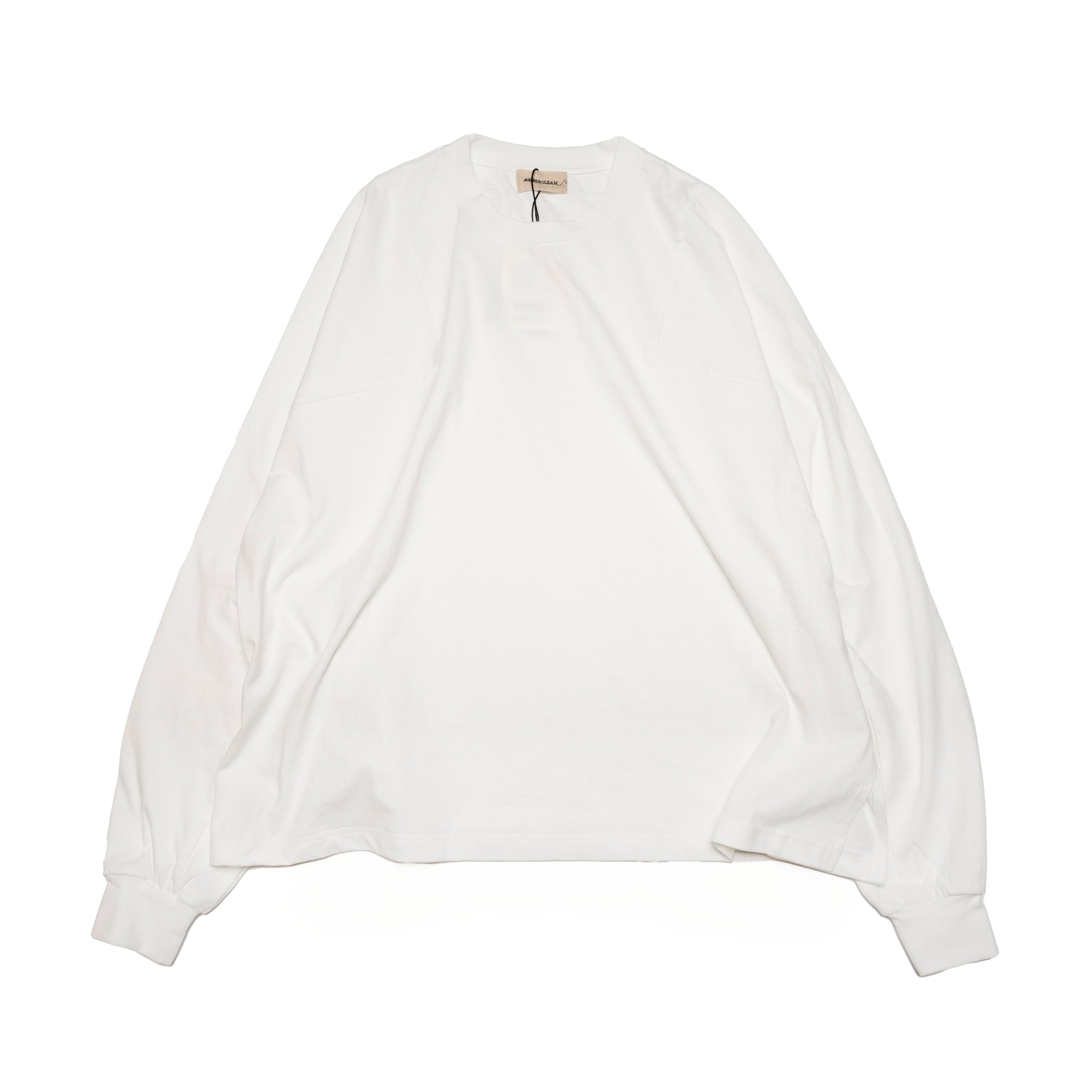 Light Ounce Panel Long Sleev | Color:White【AMBERGLEAM_アンバーグリーム】| 124141111