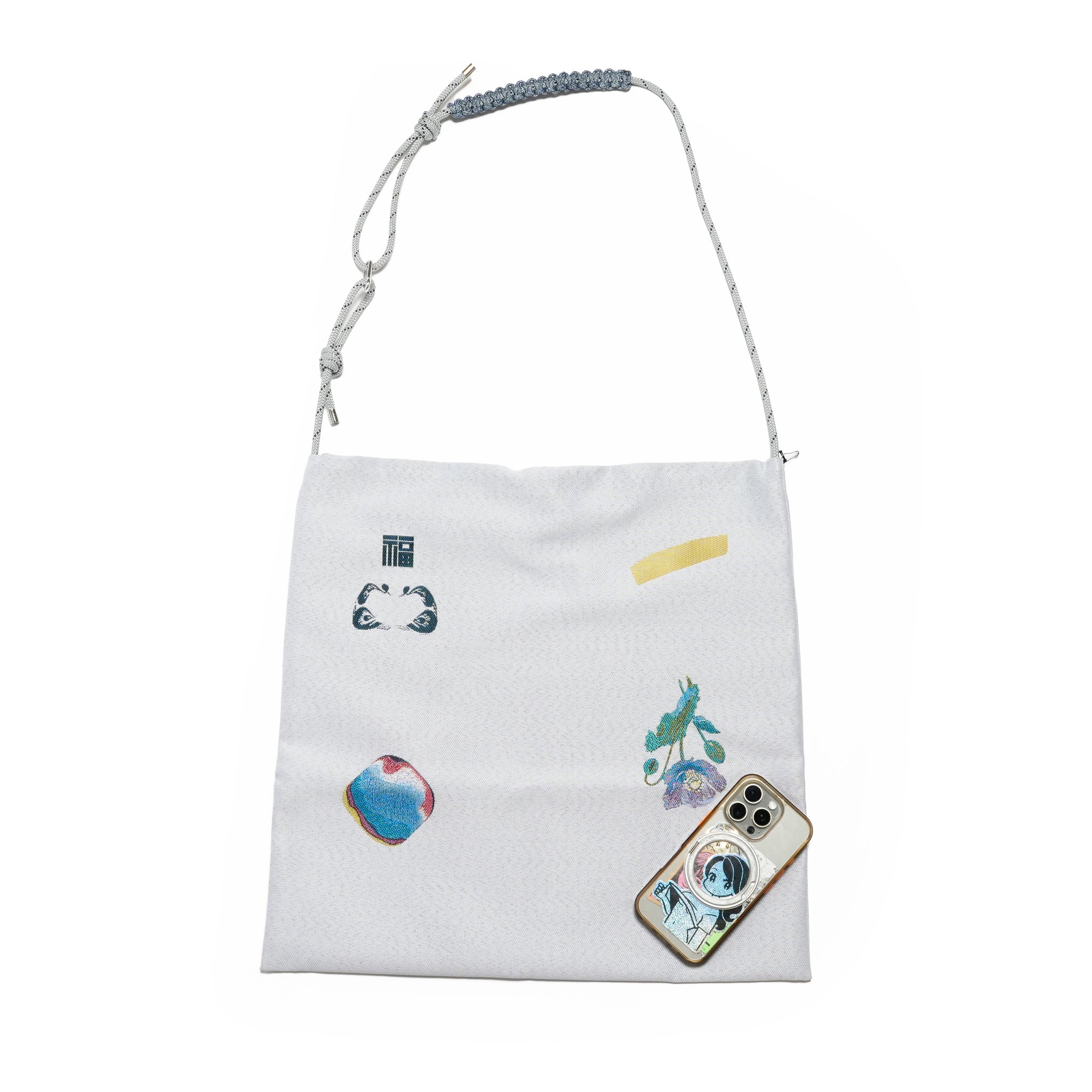 FLAGMENTS MIX RECORD BAG | Color_White | No_sf25aw-22_white【STOF_ストフ】