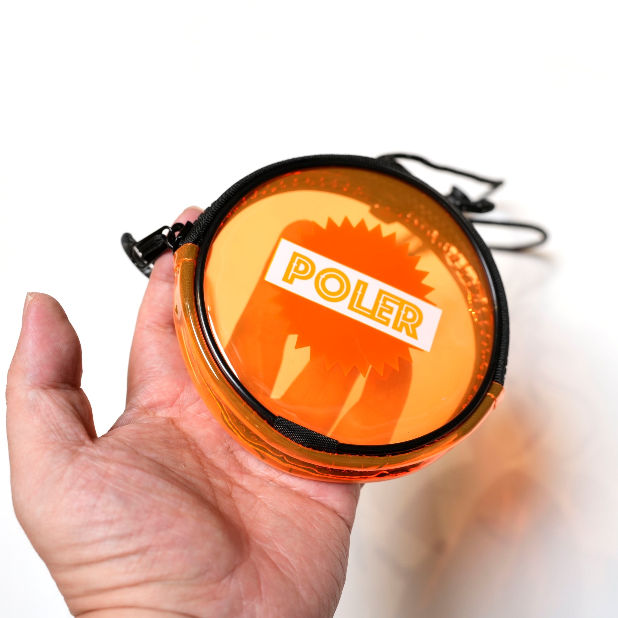 HIGH&DRY PVC ROUND POUCH | Color:Clear Orange【POLER_ポーラー】【ネコポス選択可能】