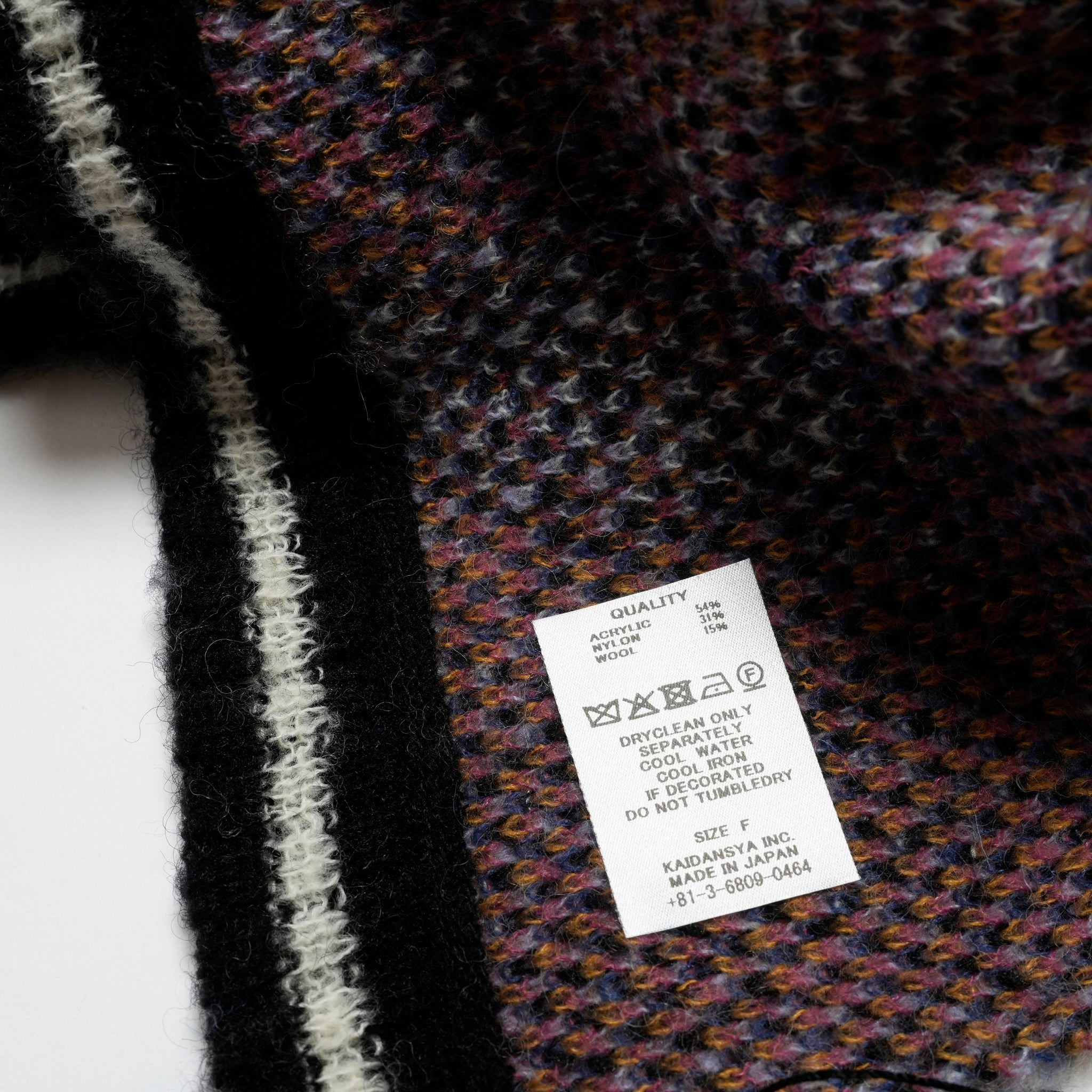 STARS MOHAIR KNIT BLANKET STOLE | Color_Black | No_sf25aw-12_black【STOF_ストフ】