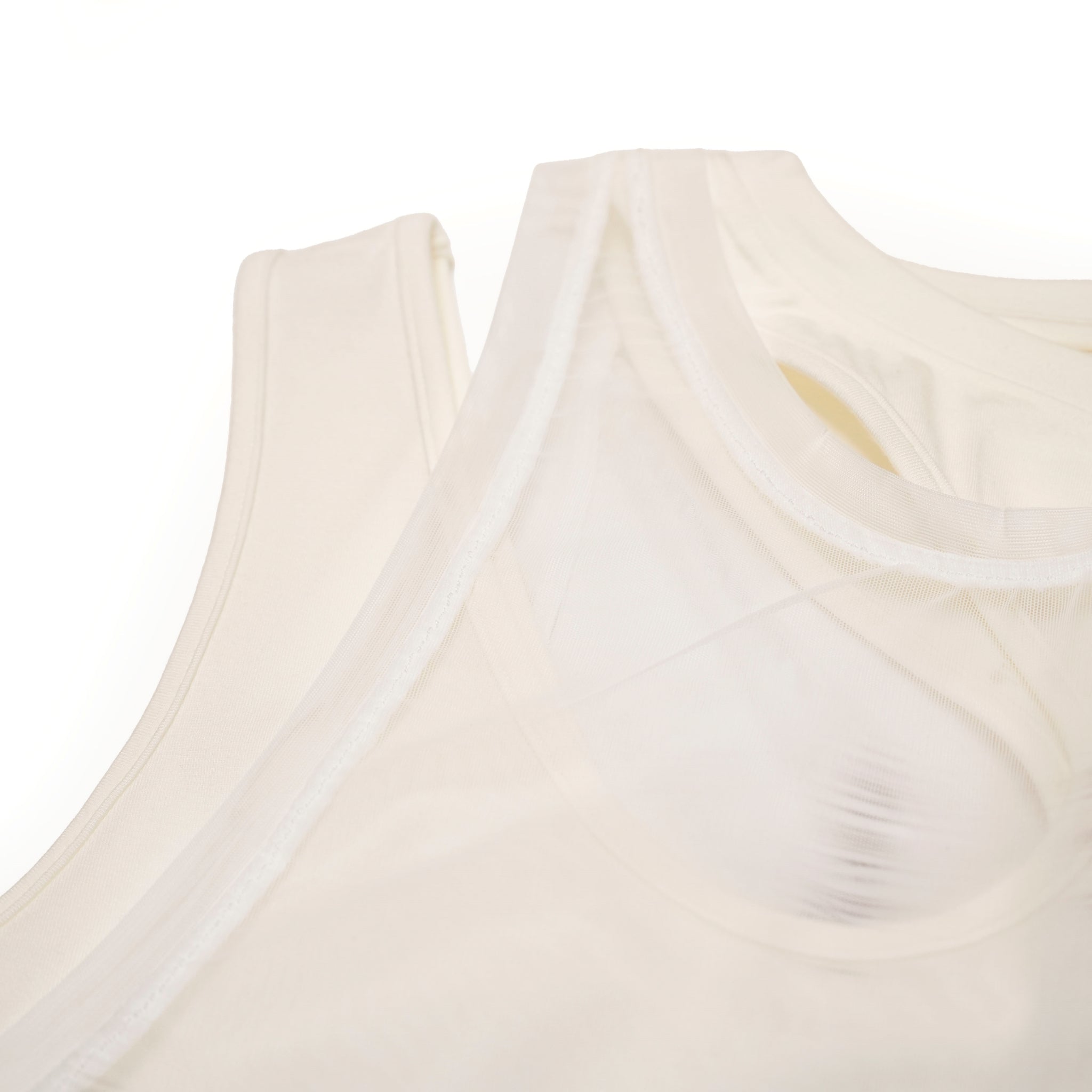 SNA24-T04 | <Future Women：X-ray Collection> See -through T-Shirt - White【SEIVSON_セイブソン】