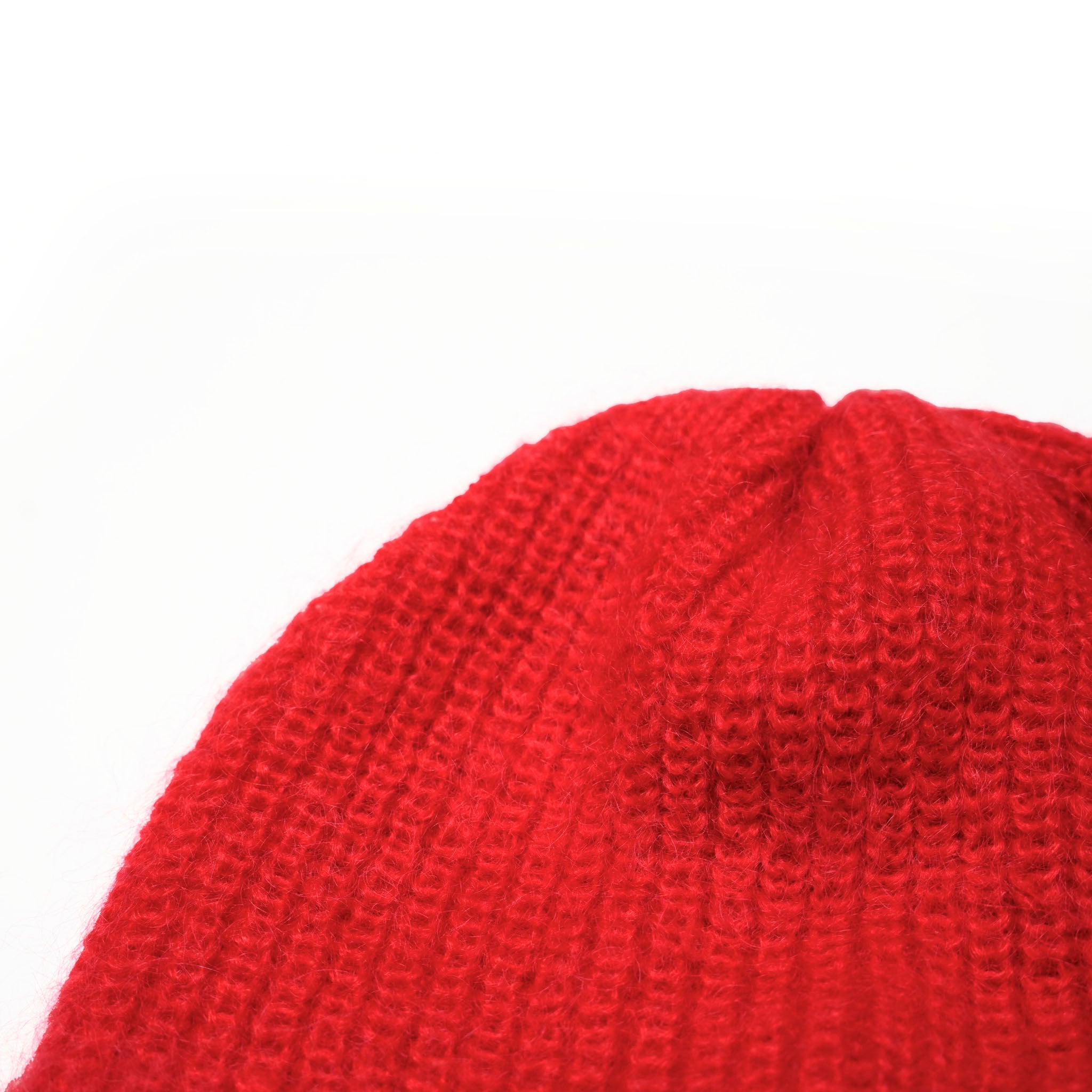 RL-24-009W_RED | Mohair Ear Cap | Color:Red【RACAL_ラカル】