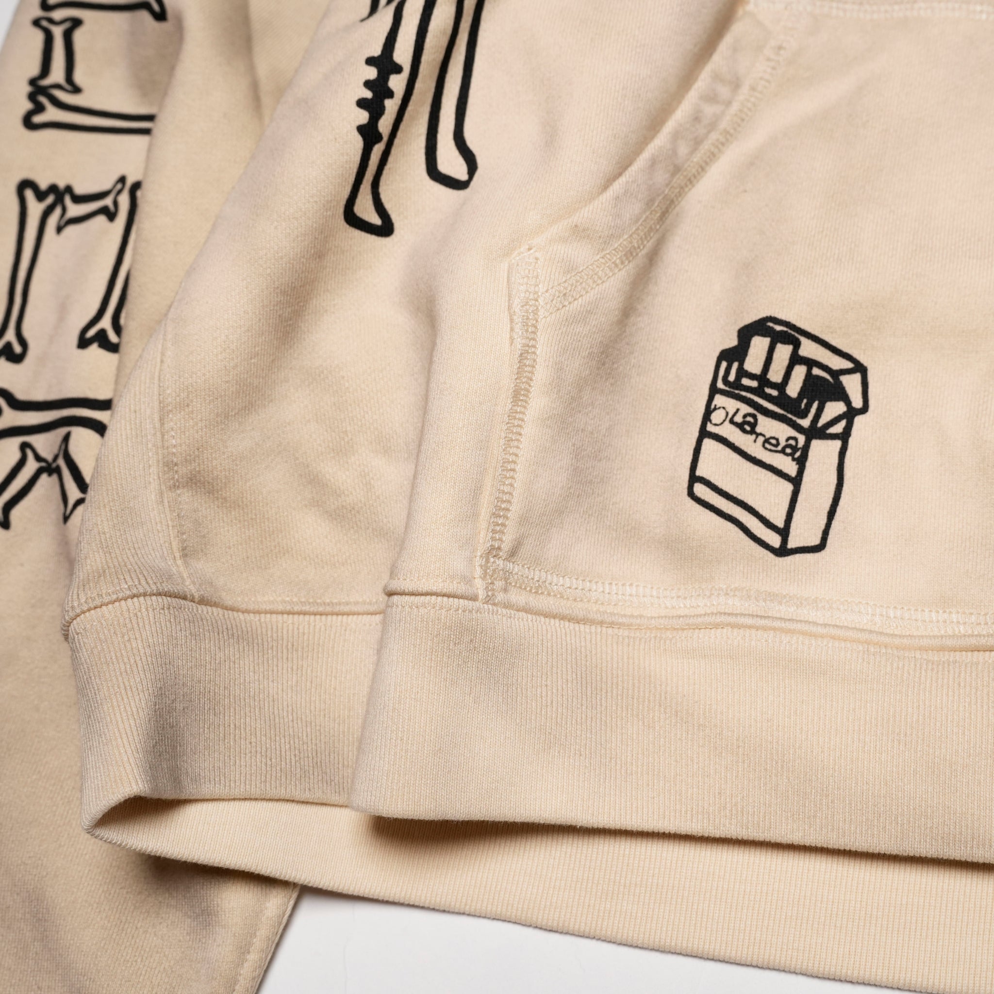 Pla24awcol2-2_dirty beige | x SYU.Man illustrator hoodie | Color:Dirty Beige【PLATEAU STUDIO_プラトー スタジオ】