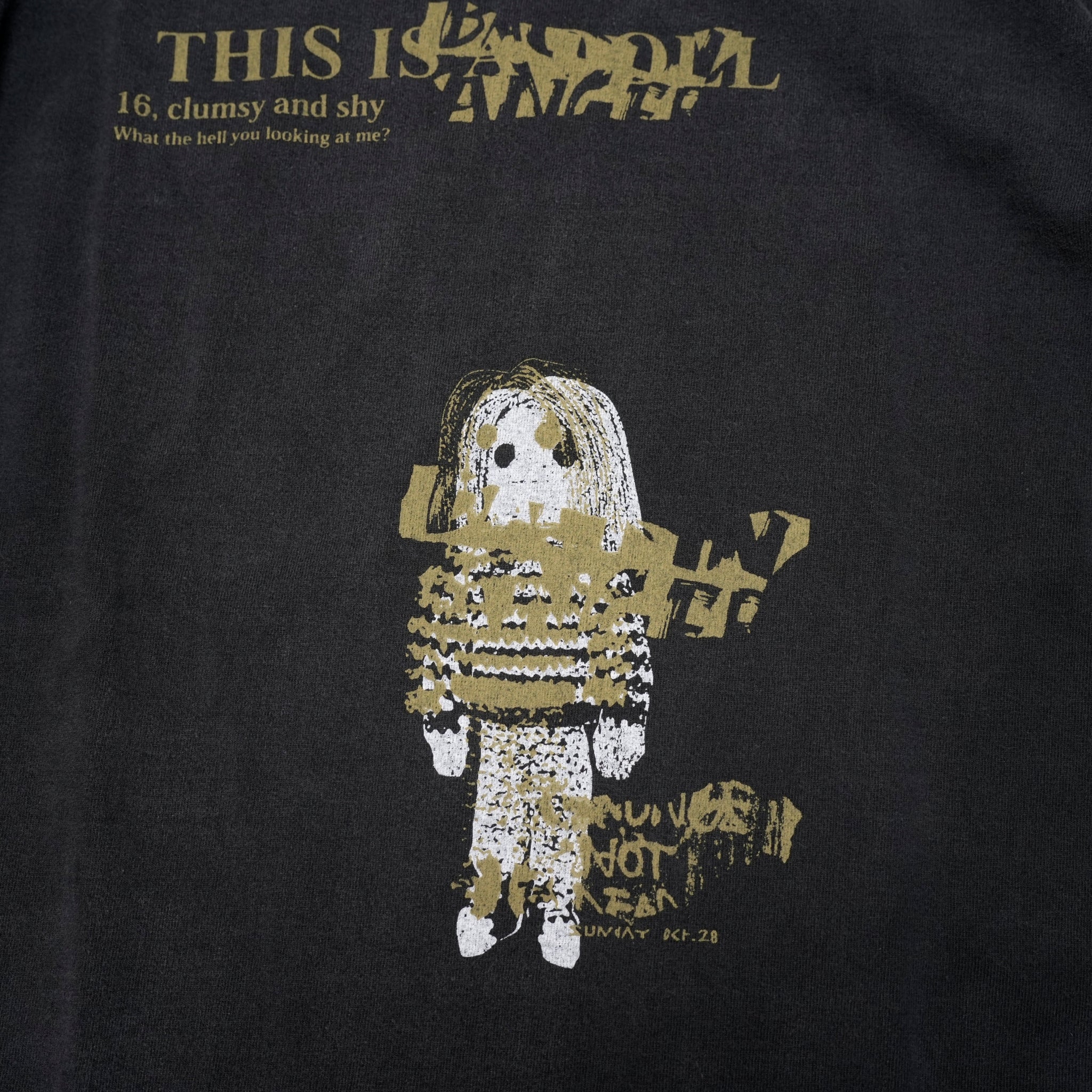 24＃03-1A30-0_Black | GARAGE-ロンTEE-KURTDOLL | Color:Black【MINAMI ANDERSON_ミナミアンダーソン】