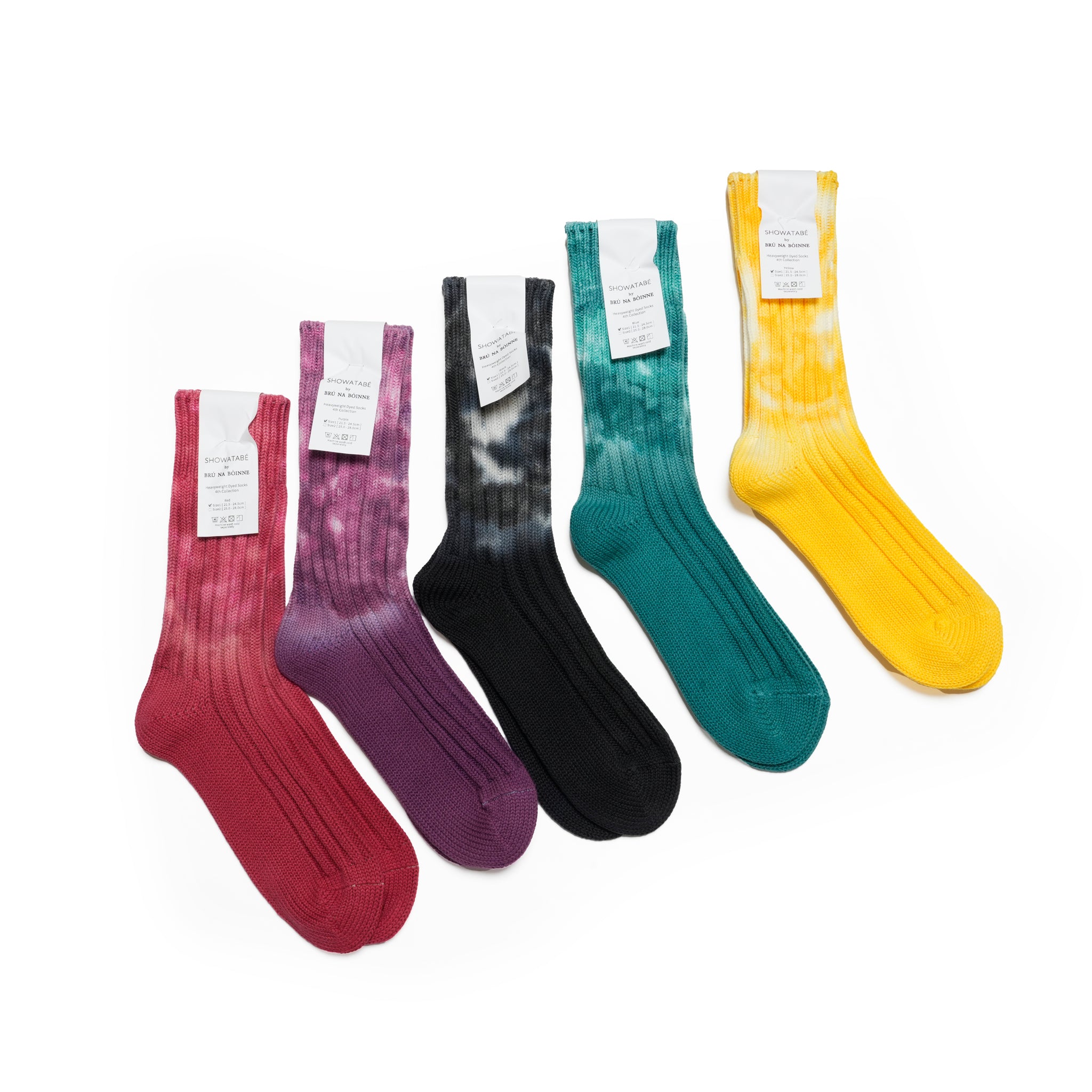 Heavyweight Dyed Socks | 4th Collection | Color:5 colors  SW-27【DECKA QUALITY SOCKS_デカクオリティソックス】【SHOWATABÉ】【BRÚ NA BÓINNE】【ネコポス選択可能】