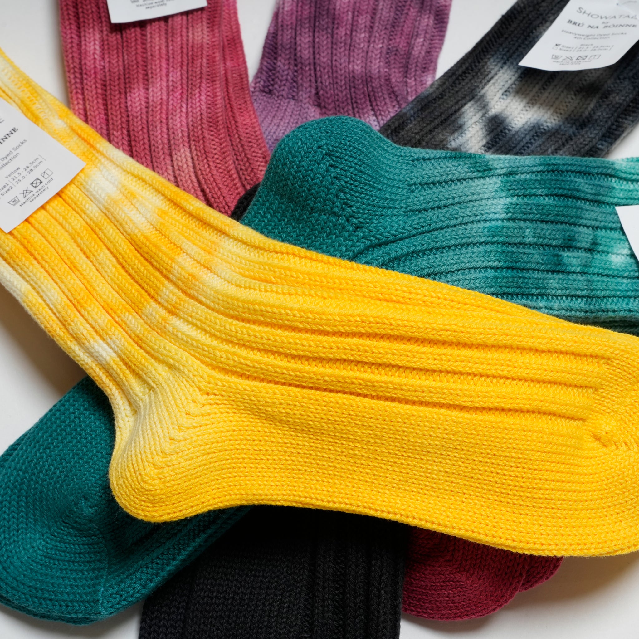 Heavyweight Dyed Socks | 4th Collection | Color:5 colors  SW-27【DECKA QUALITY SOCKS_デカクオリティソックス】【SHOWATABÉ】【BRÚ NA BÓINNE】【ネコポス選択可能】