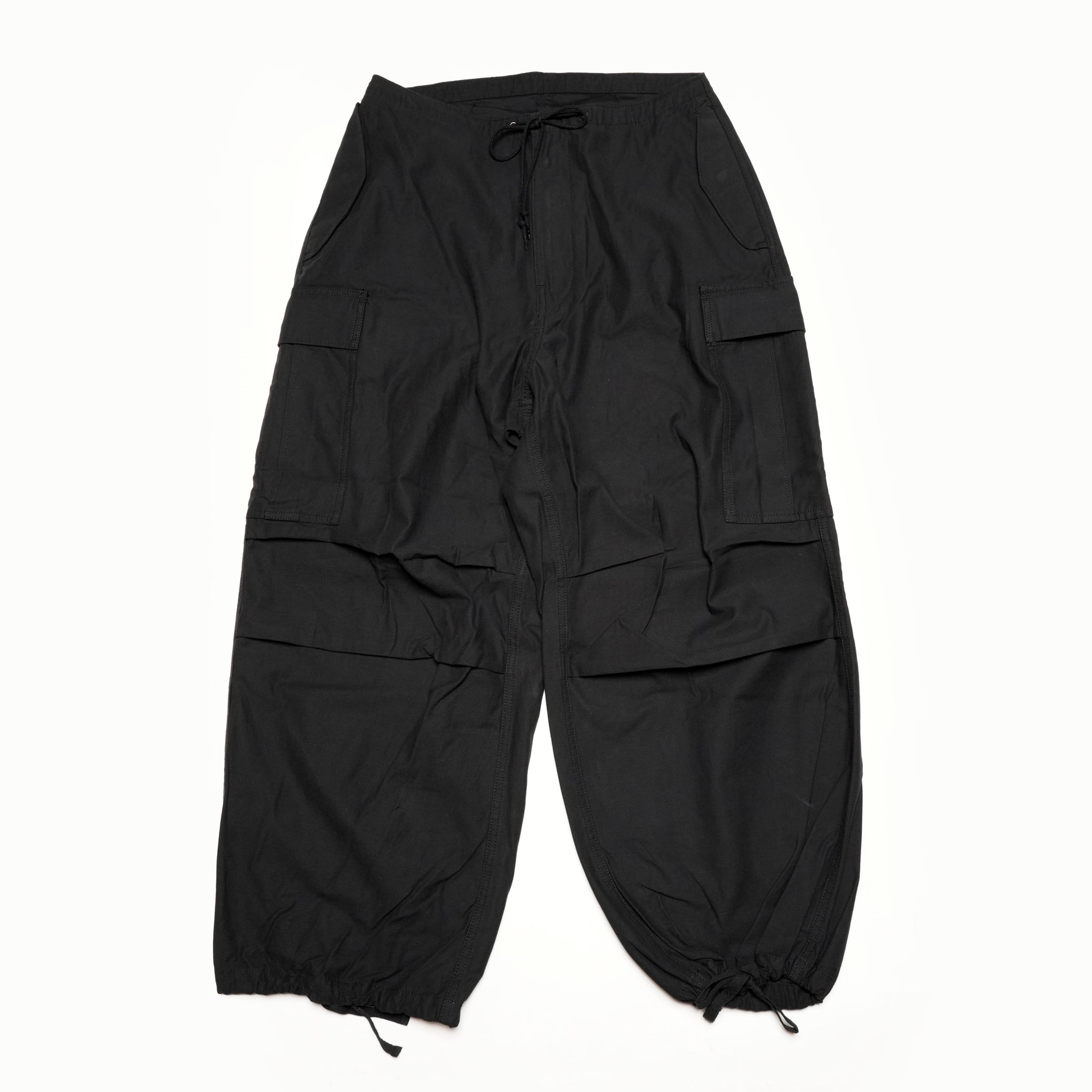 AM-2455001_Black | Back Satin Cargo Pants | Color:Black【ARMY TWILL_アーミーツイル】