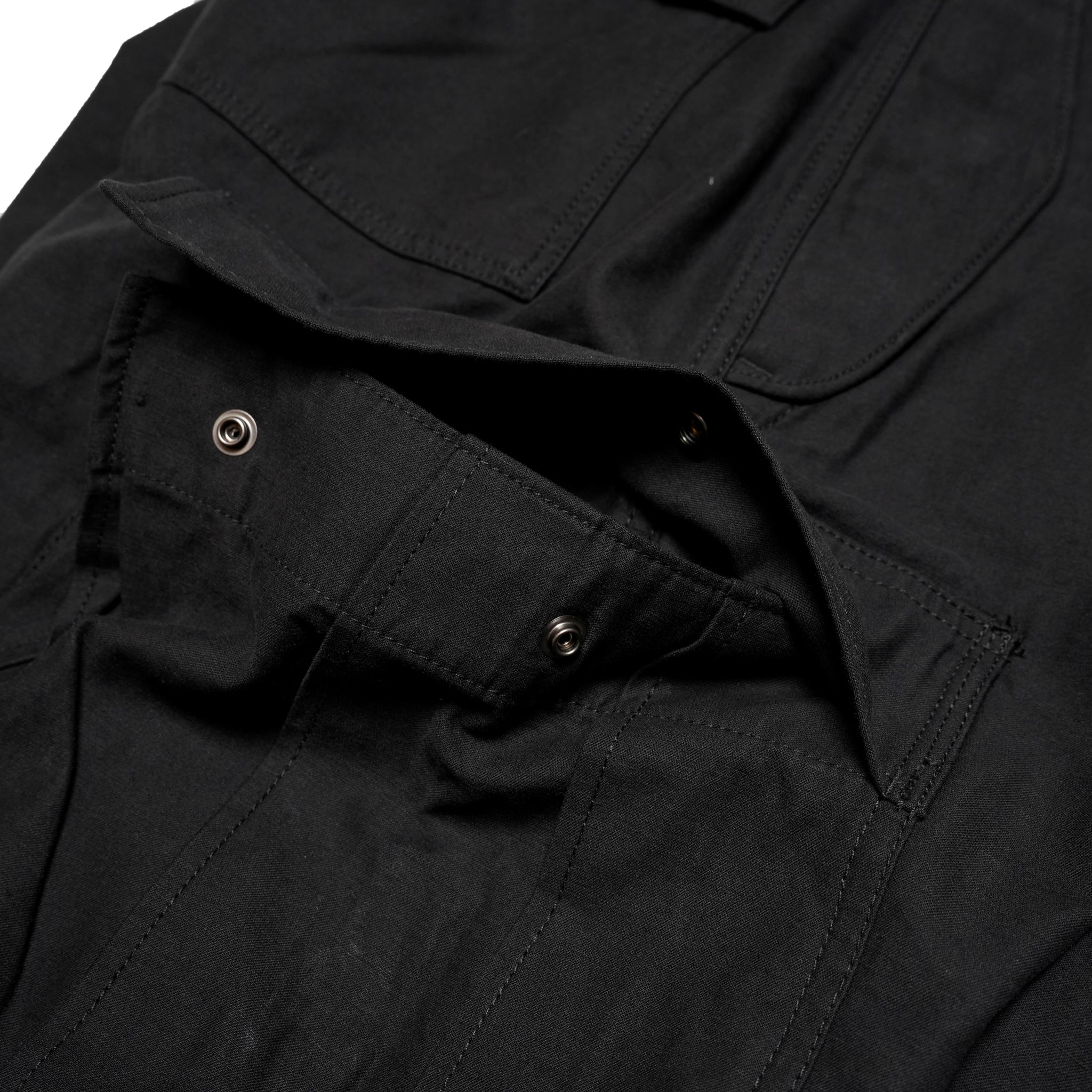 AM-2455001_Black | Back Satin Cargo Pants | Color:Black【ARMY TWILL_アーミーツイル】