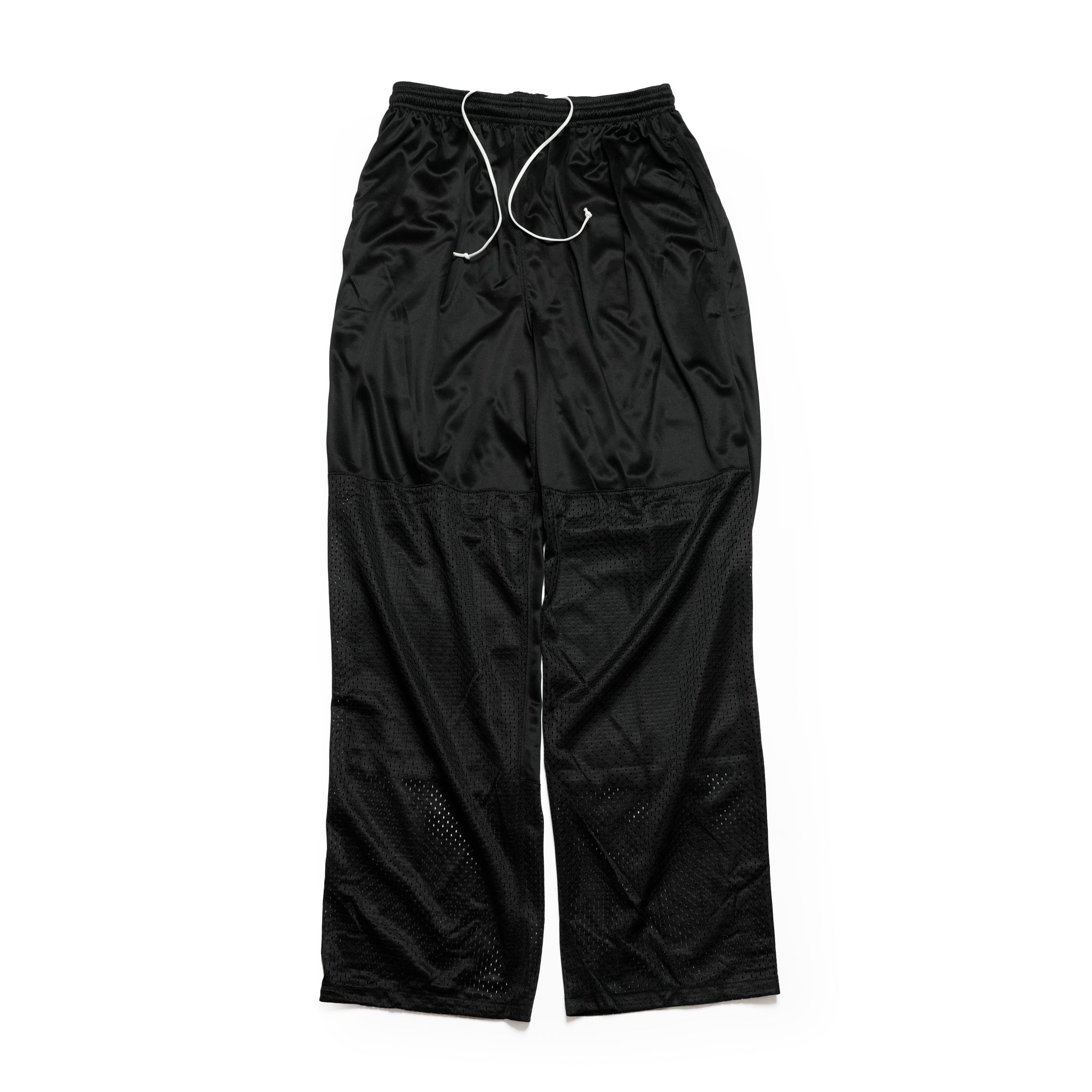 D-Knee Pants / Toned Heavy-Mock and Gym Mesh 100% Polyester | Color:Black | Size:M/L/XL | 【SMOKE T ONE_スモークトーン】【D-SPORT WEAR】
